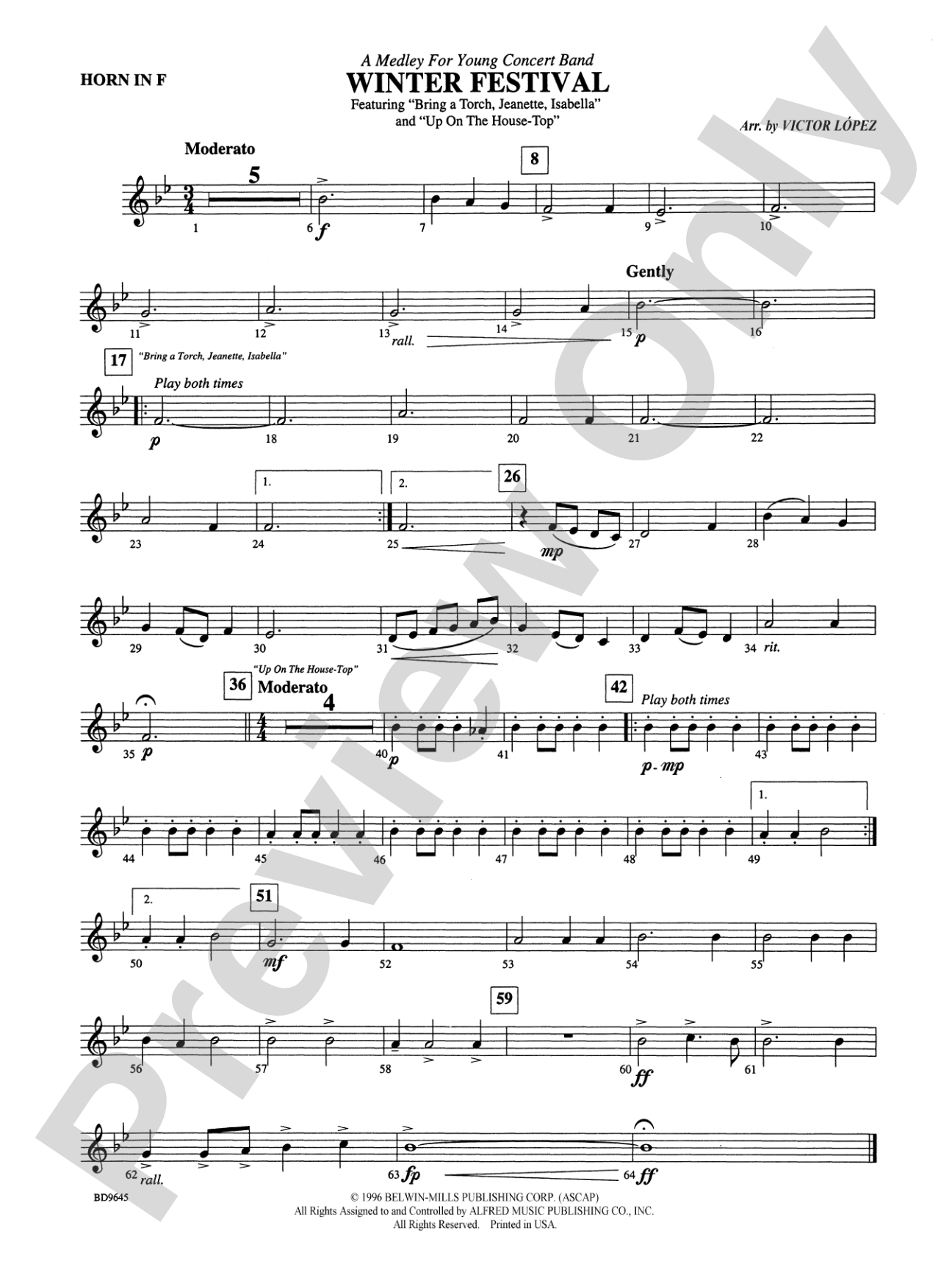 Winter Festival: 1st F Horn