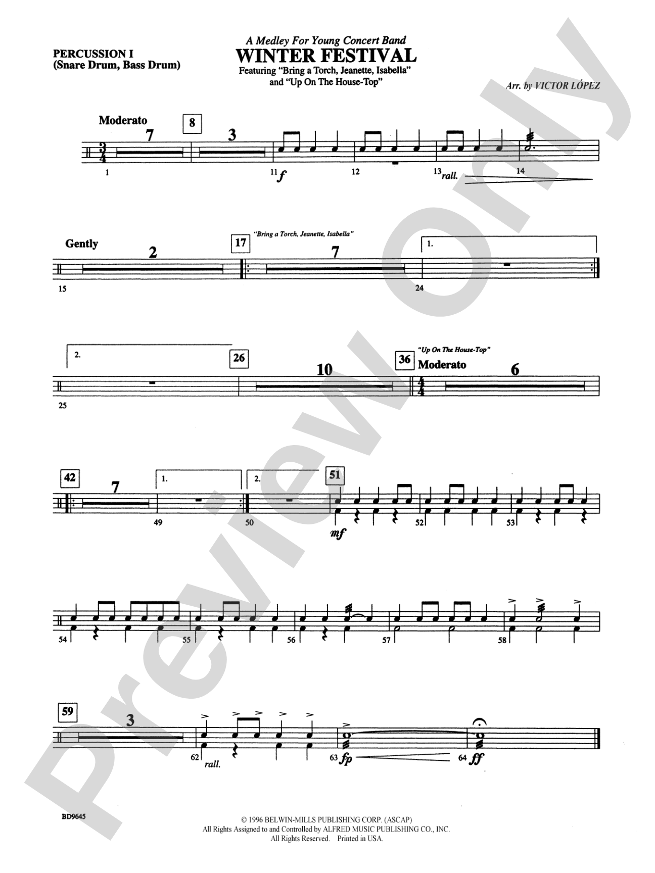 Winter Festival: 1st Percussion