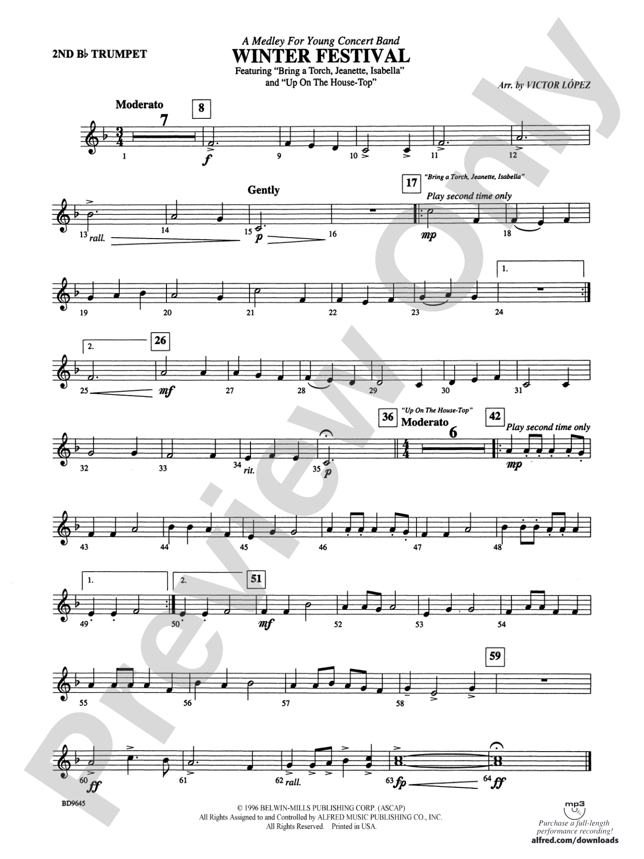 Winter Festival: 2nd B-flat Trumpet