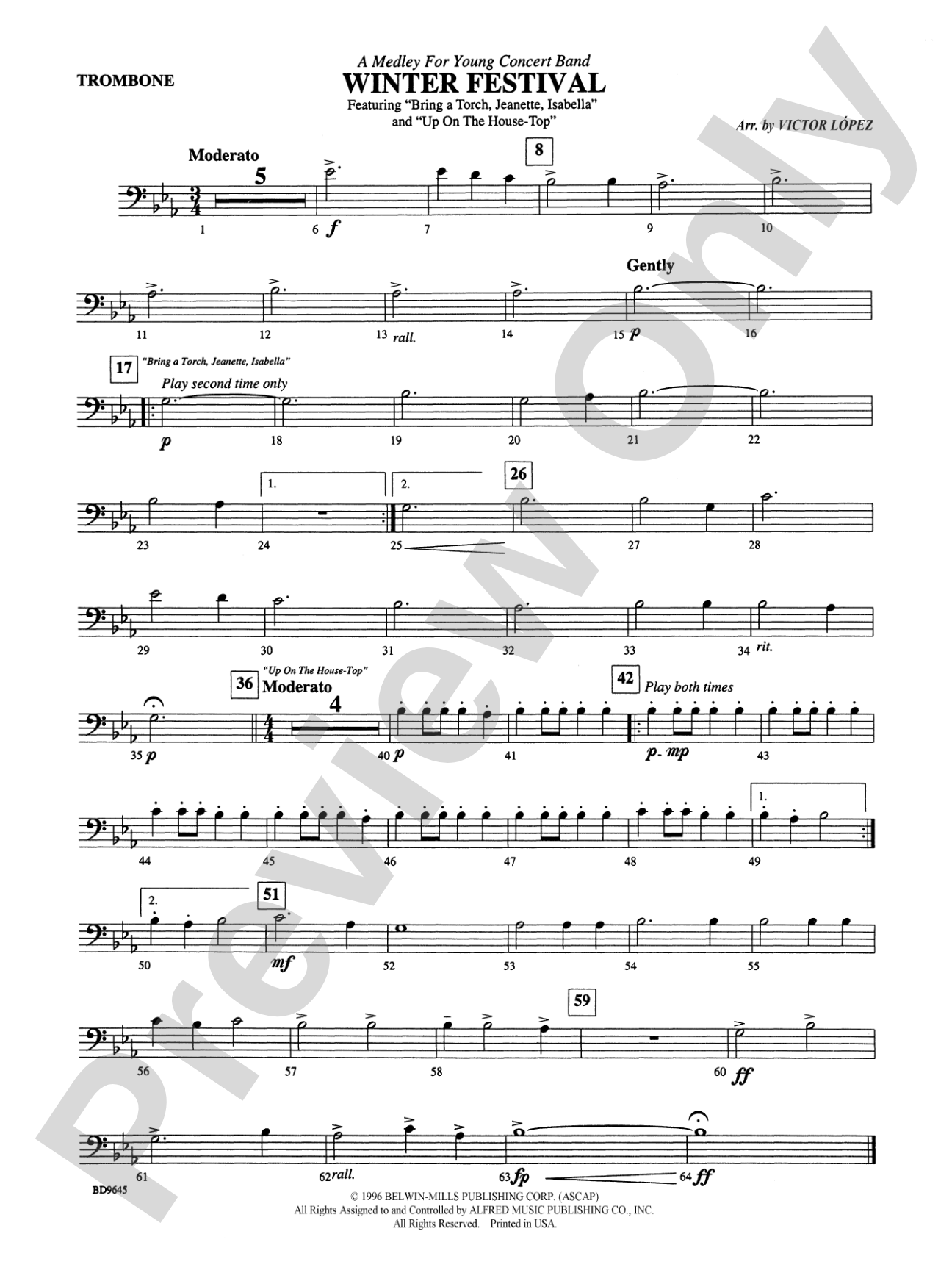 Winter Festival: 1st Trombone