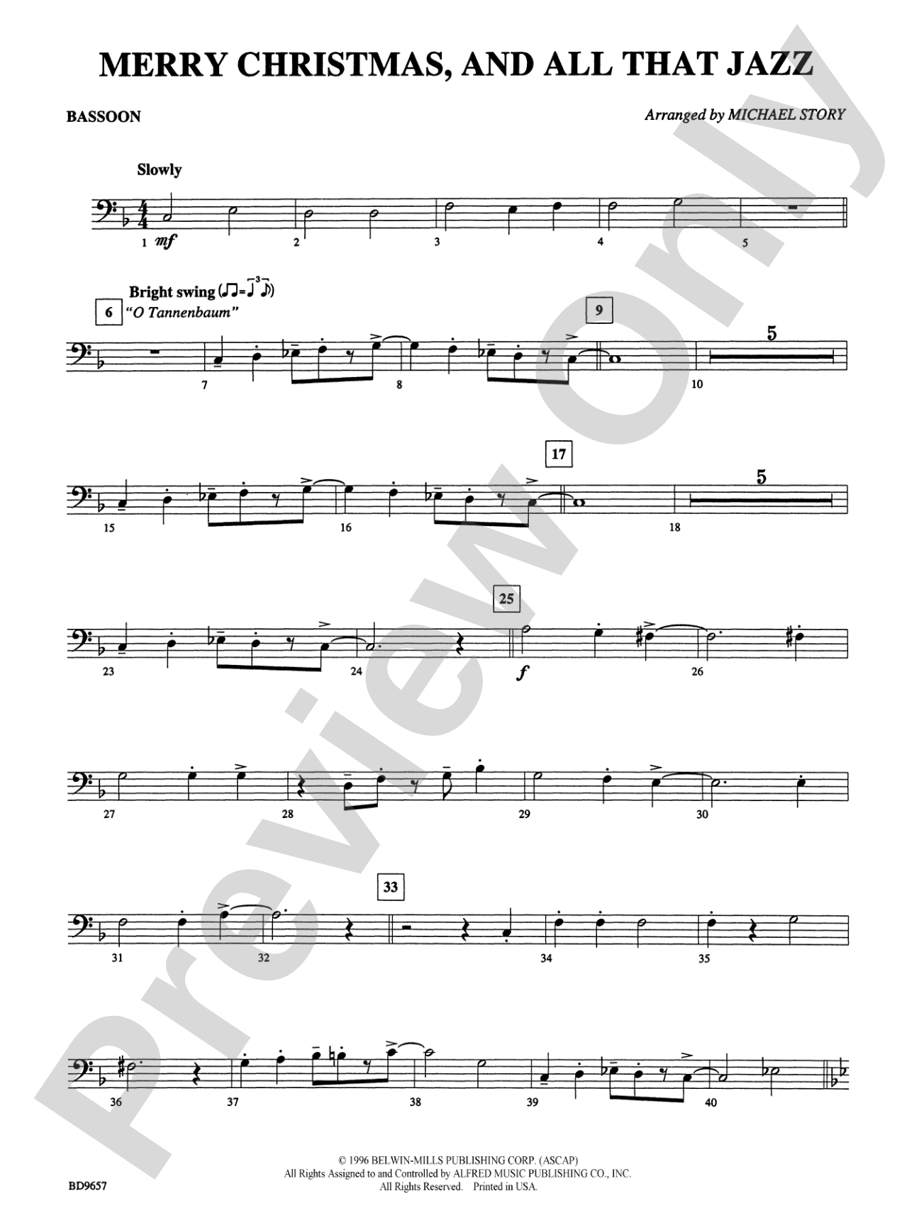 Merry Christmas, and All That Jazz!: Bassoon