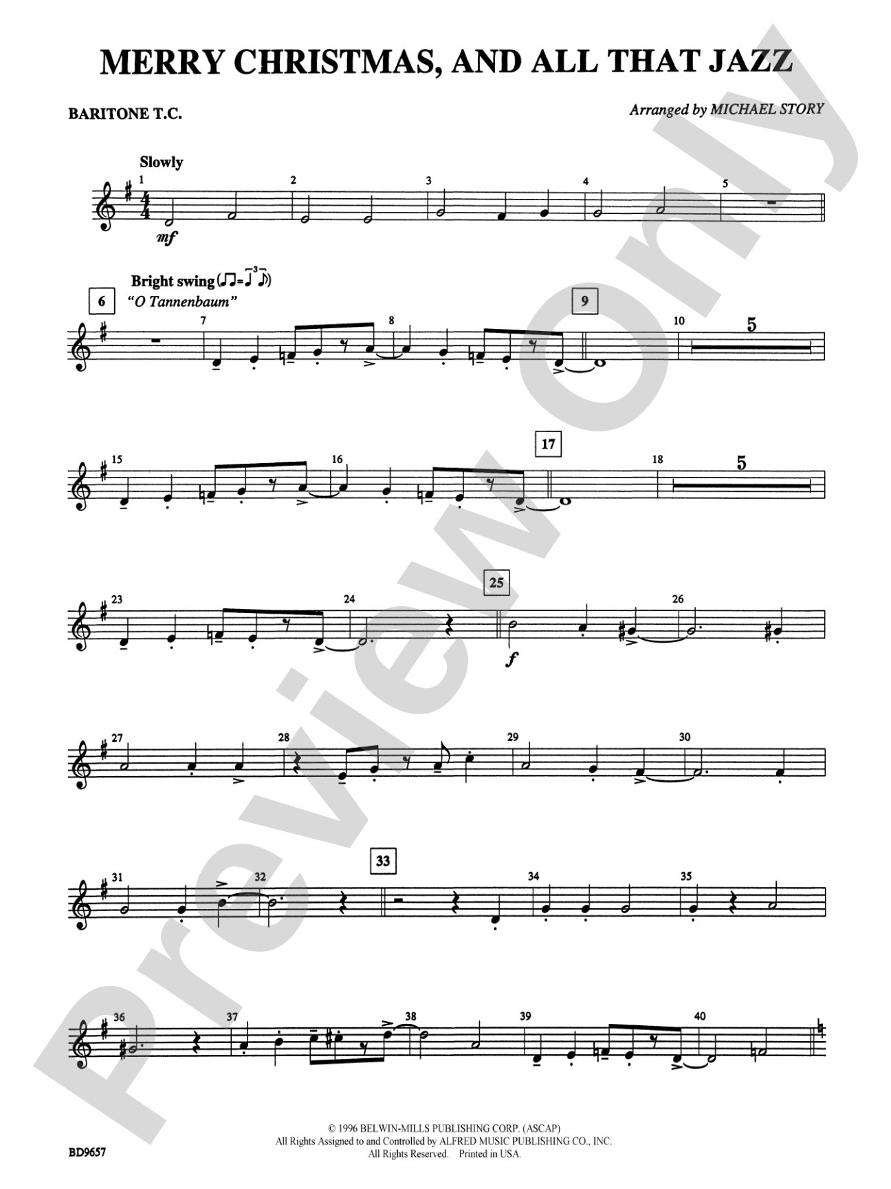 Merry Christmas, and All That Jazz!: Baritone T.C.