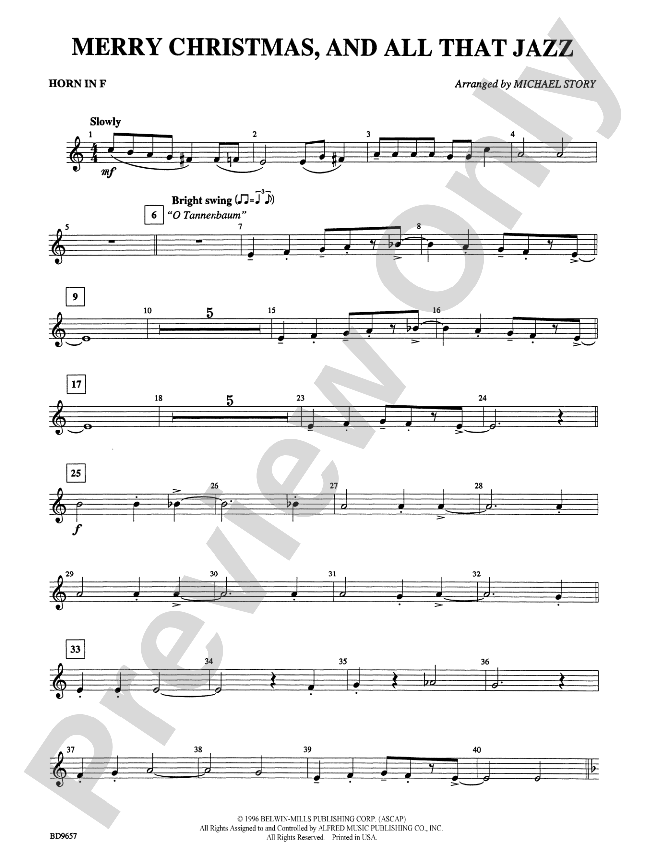 Merry Christmas, and All That Jazz!: 1st F Horn