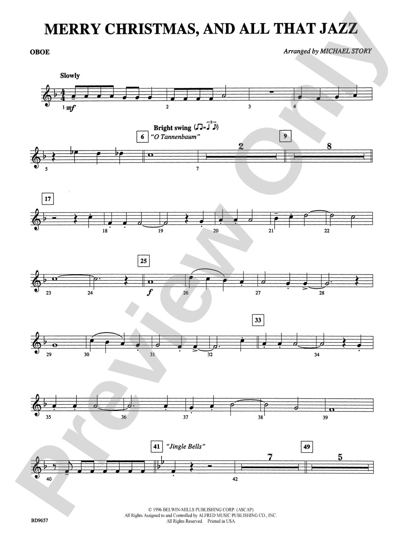 Merry Christmas, and All That Jazz!: Oboe