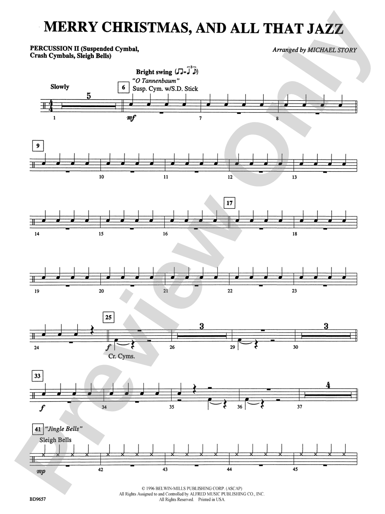 Merry Christmas, and All That Jazz!: 2nd Percussion
