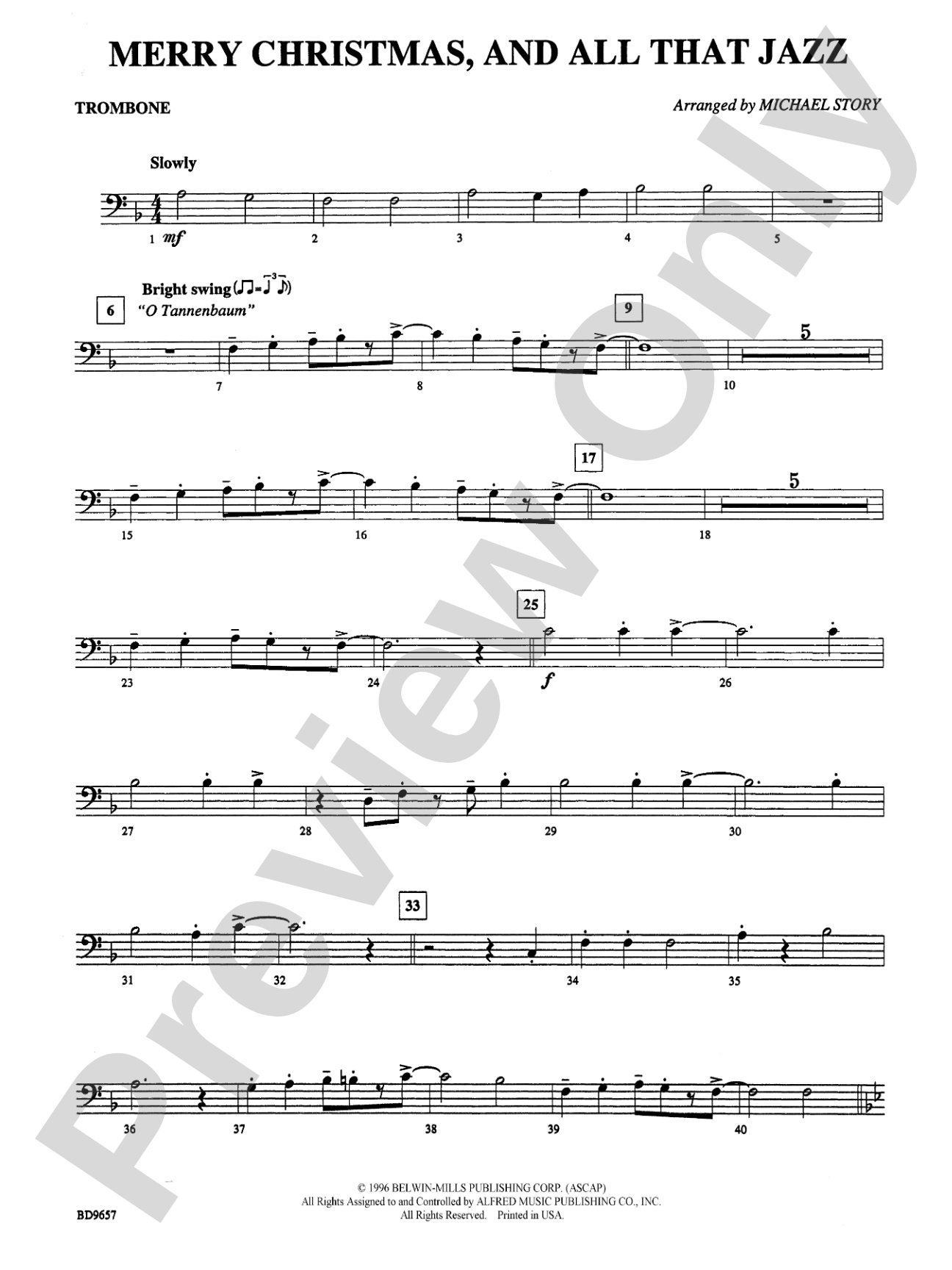 Merry Christmas, and All That Jazz!: 1st Trombone