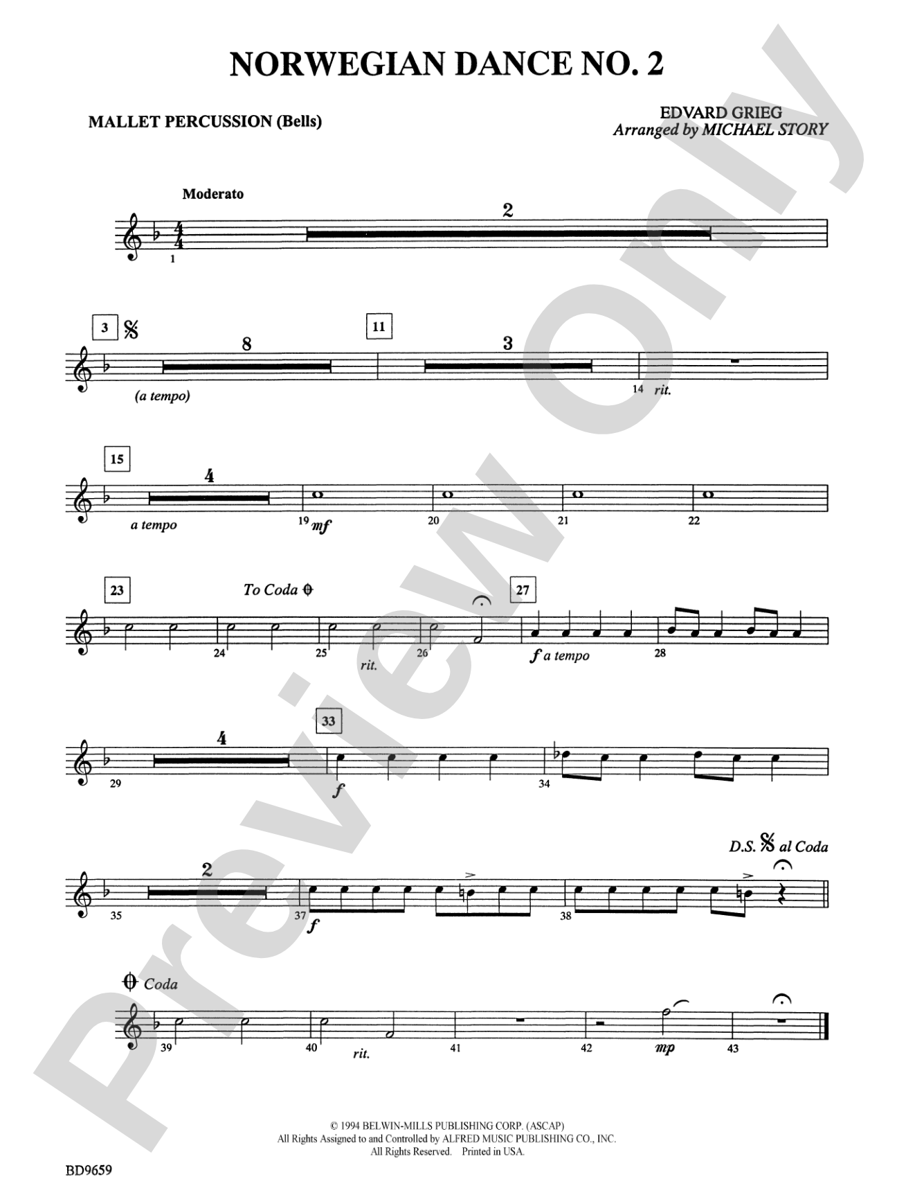 Norwegian Dance No. 2: Mallets