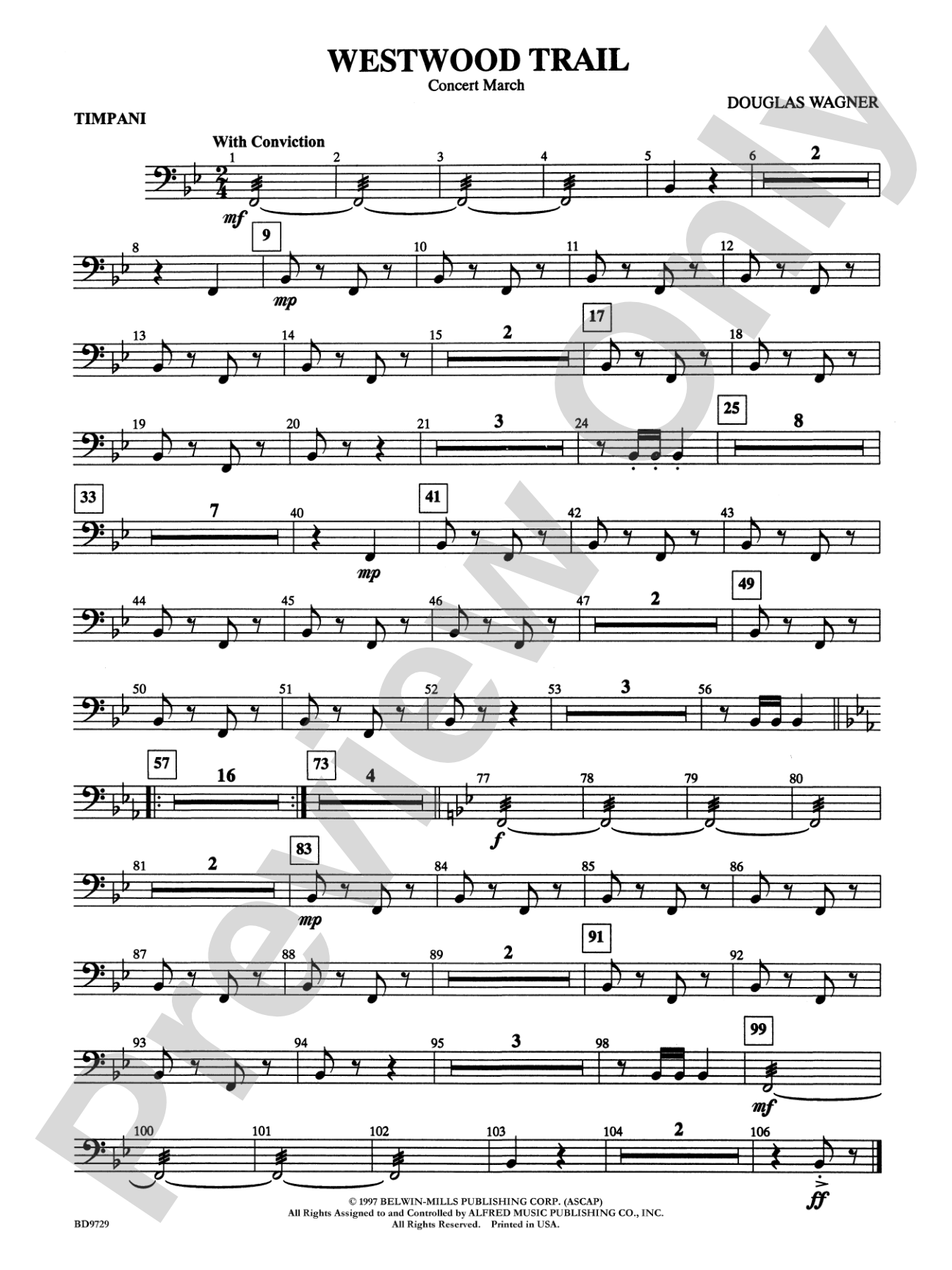 Westwood Trail: Timpani