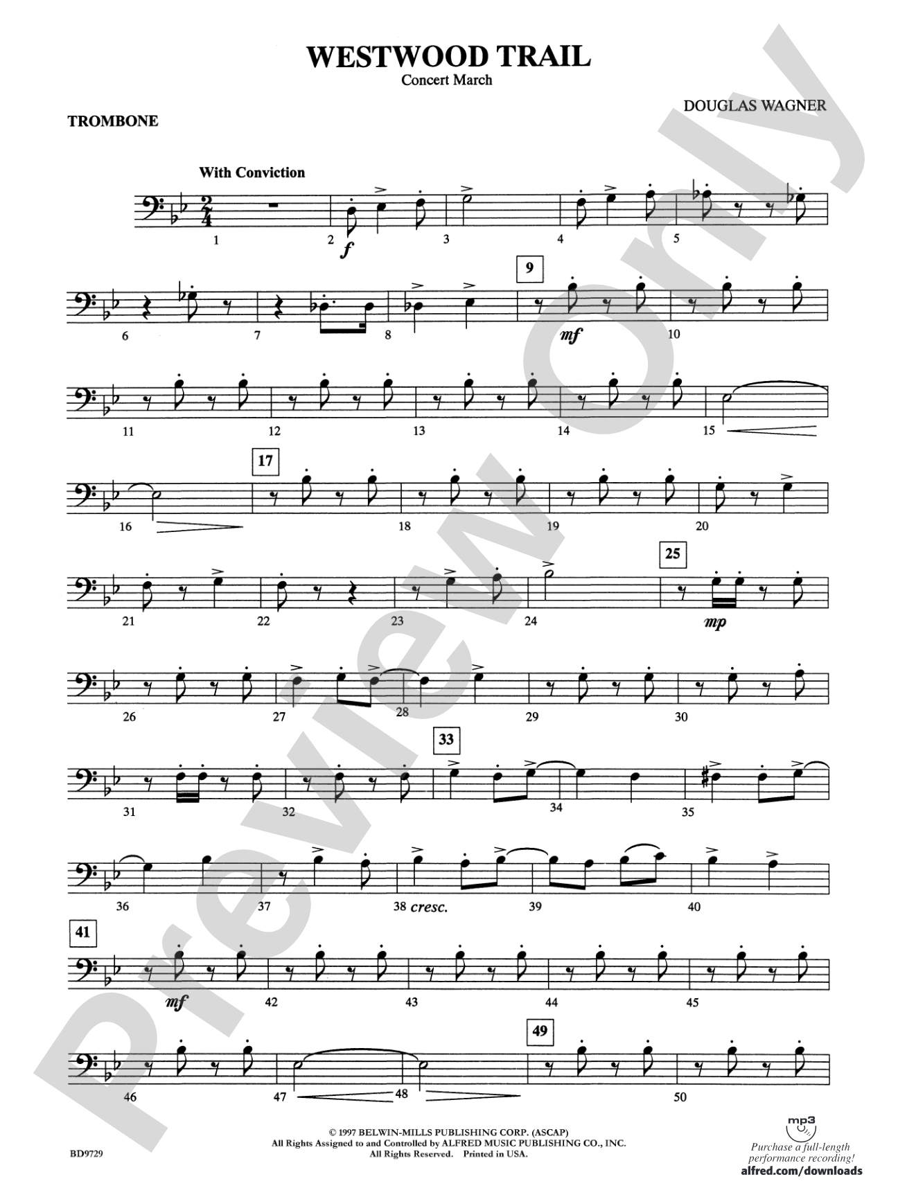Westwood Trail: 1st Trombone