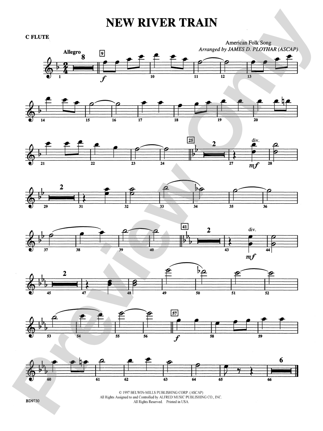 New River Train (American Folk Song): Flute
