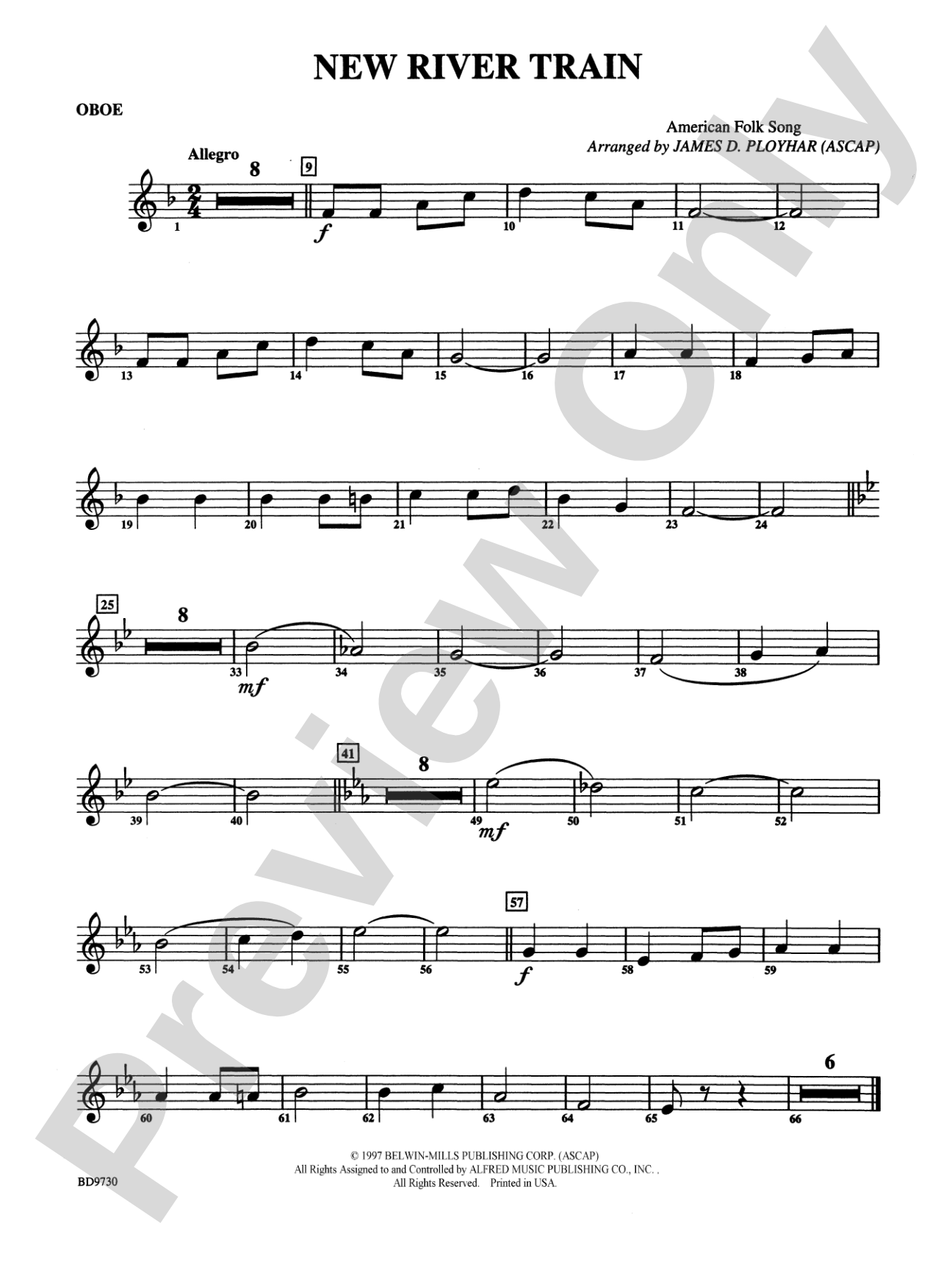 New River Train (American Folk Song): Oboe