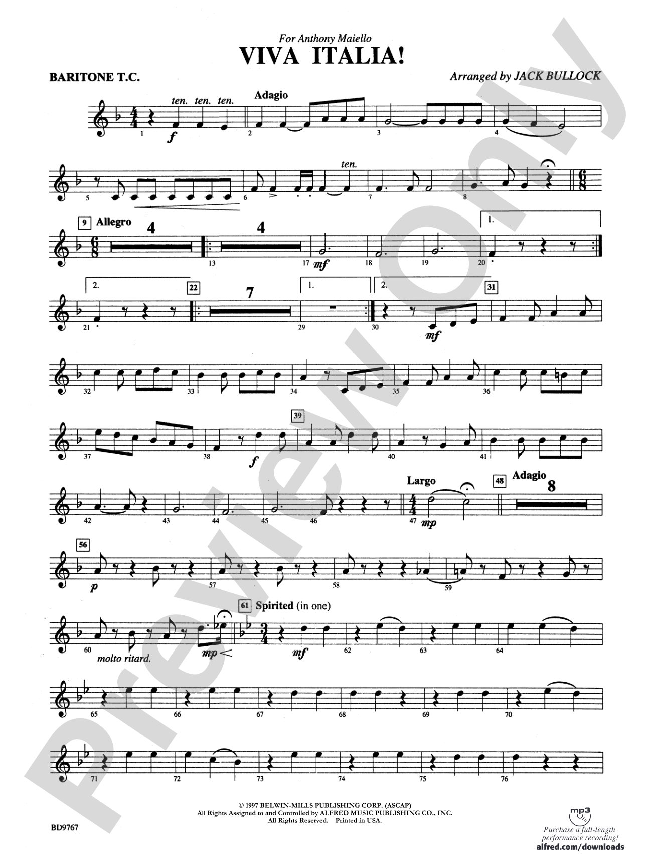 Viva Italia!: Baritone T.C.