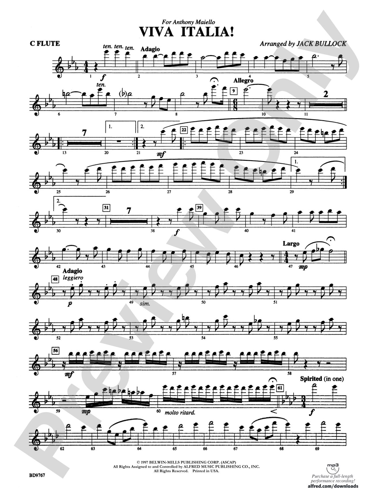 Viva Italia!: Flute