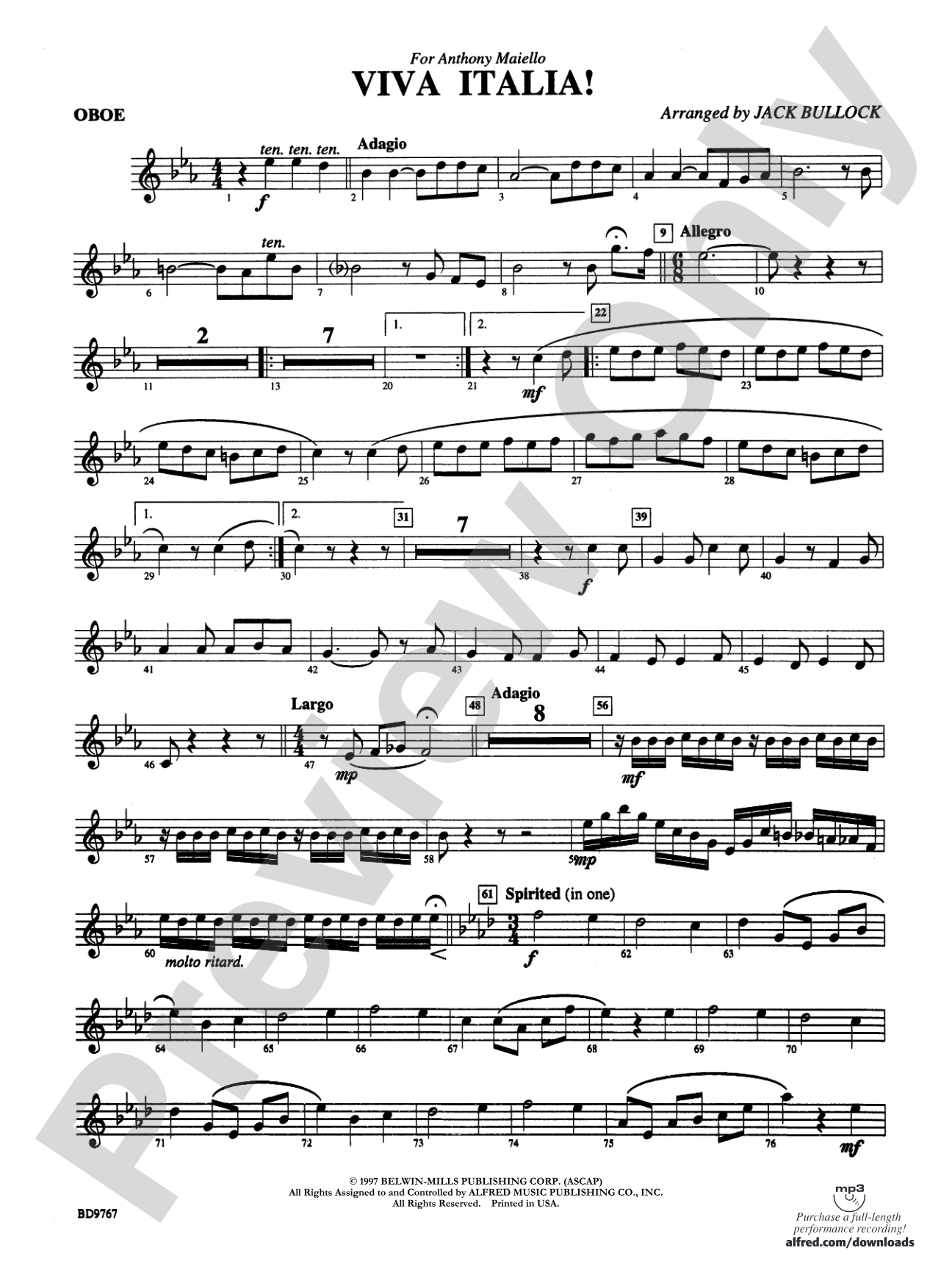 Viva Italia!: Oboe