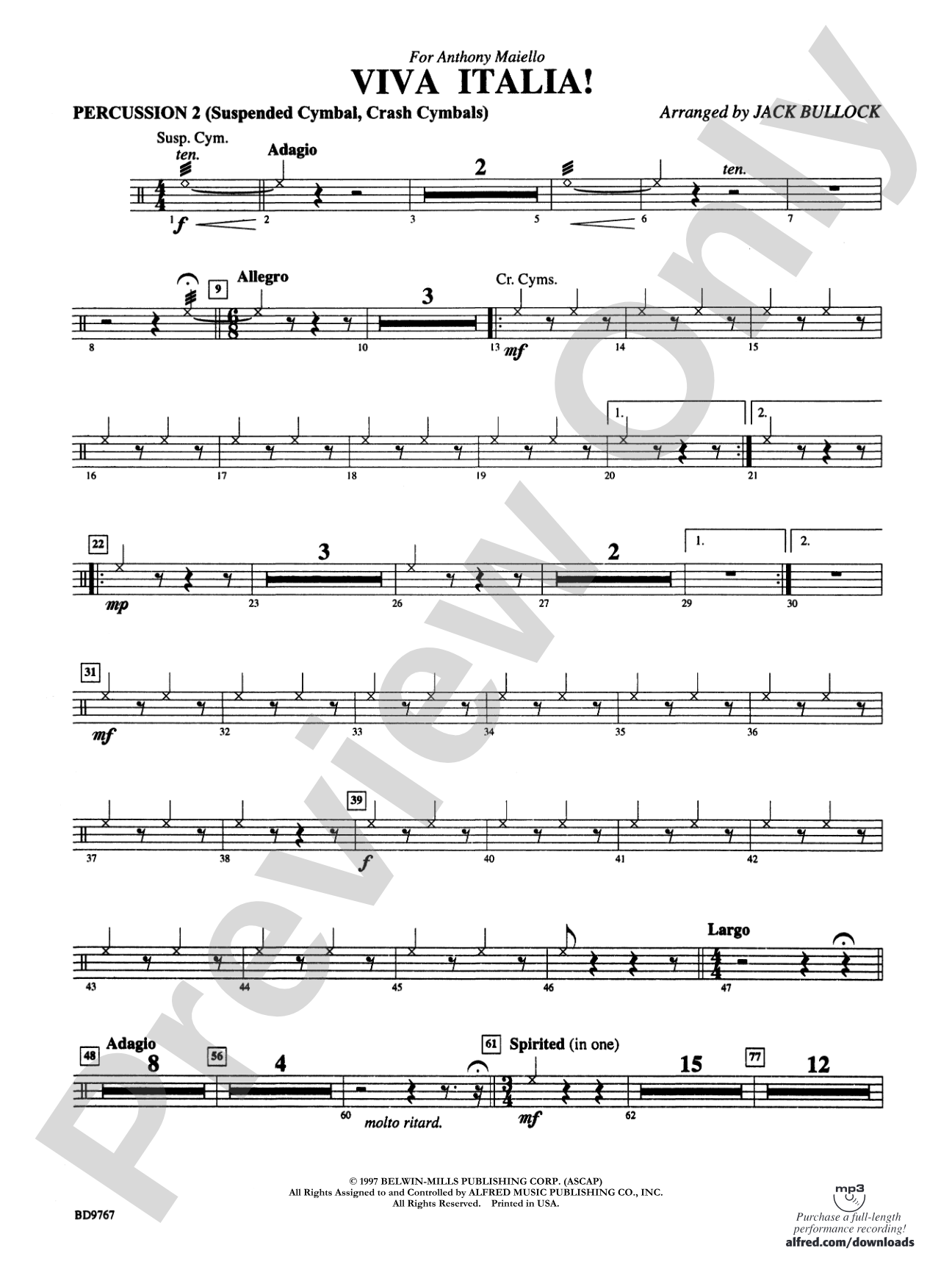 Viva Italia!: 2nd Percussion