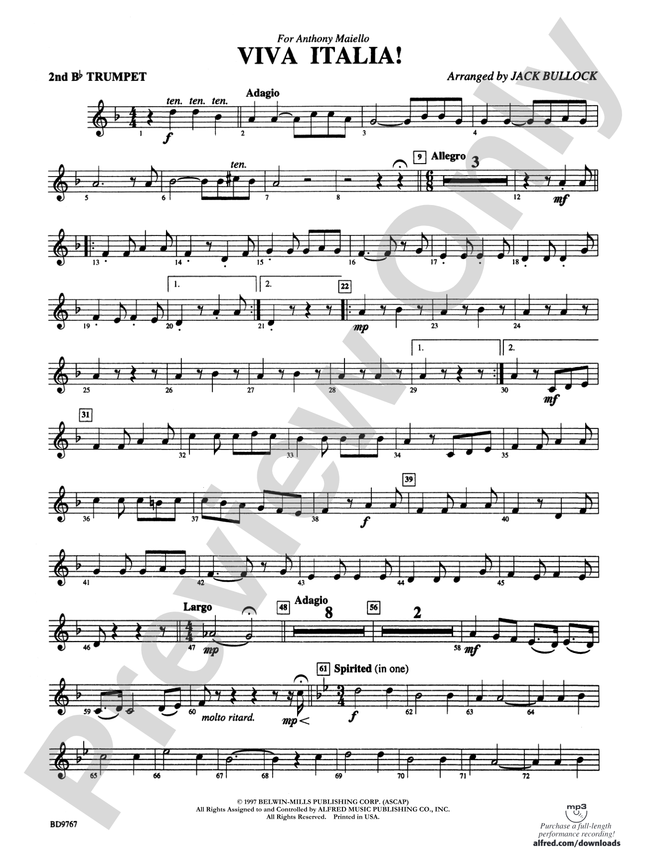 Viva Italia!: 2nd B-flat Trumpet