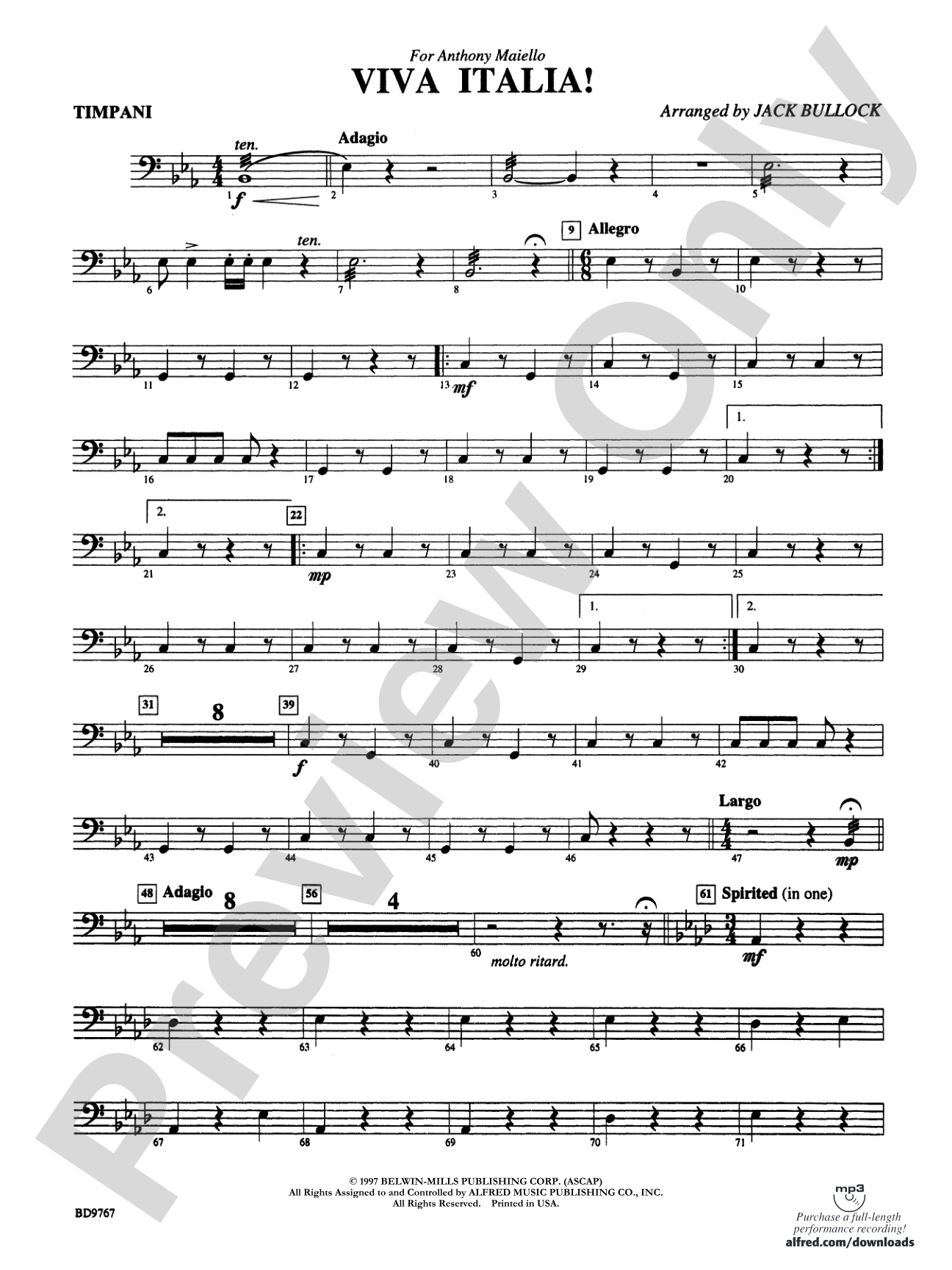 Viva Italia!: Timpani