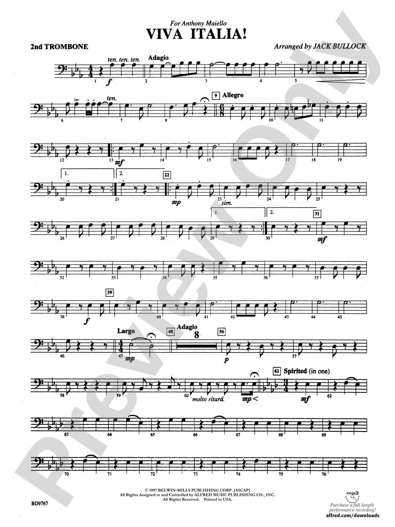 Viva Italia!: 2nd Trombone