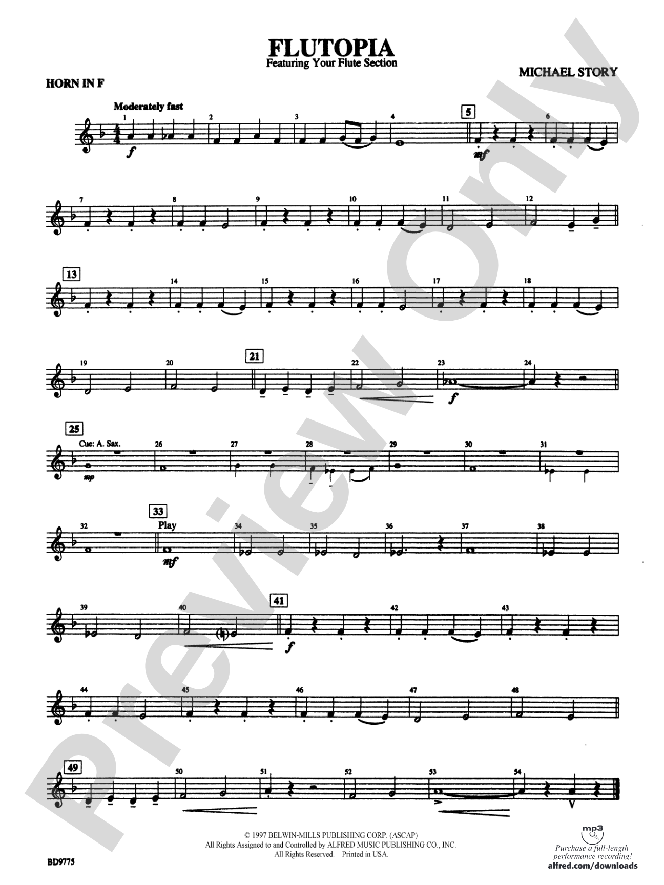 Flutopia (featuring your Flute Section): 1st F Horn