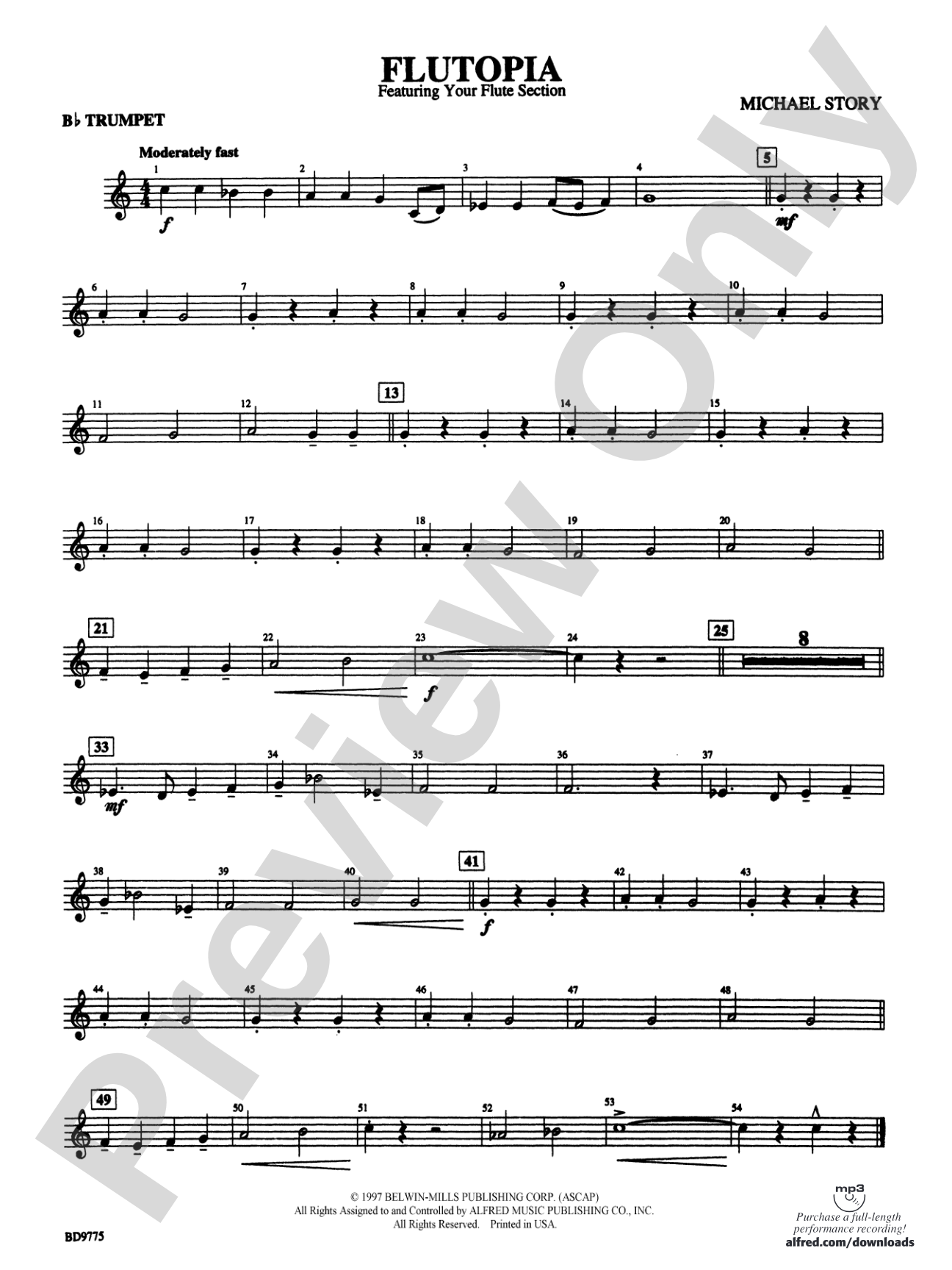 Flutopia (featuring your Flute Section): 1st B-flat Trumpet