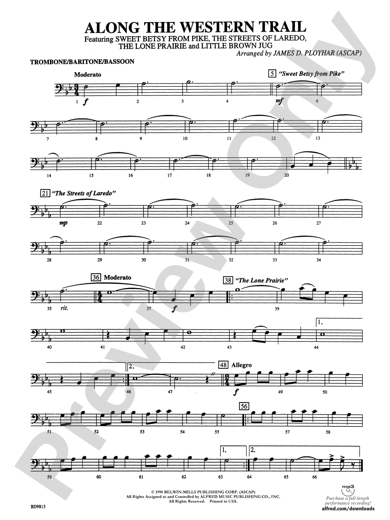 Along the Western Trail: 1st Trombone