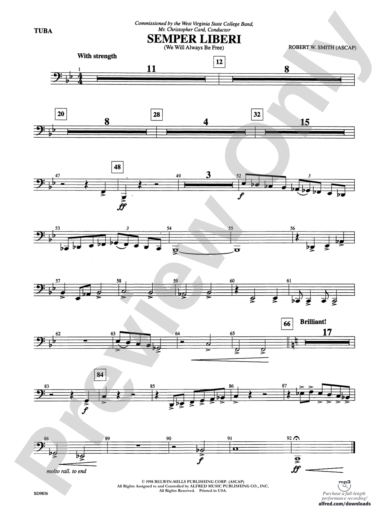 Semper Liberi (We Will Always Be Free): Tuba