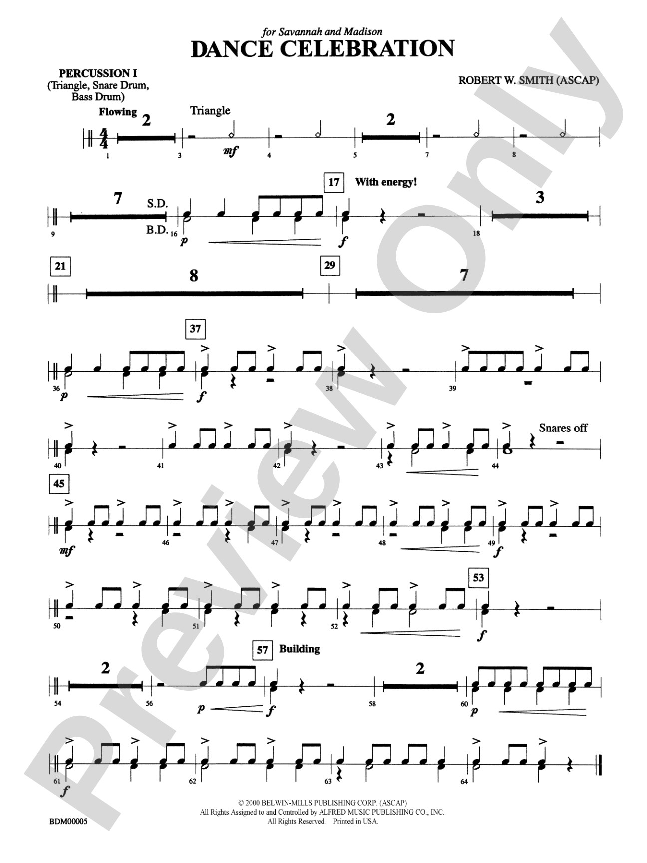 Dance Celebration: 1st Percussion