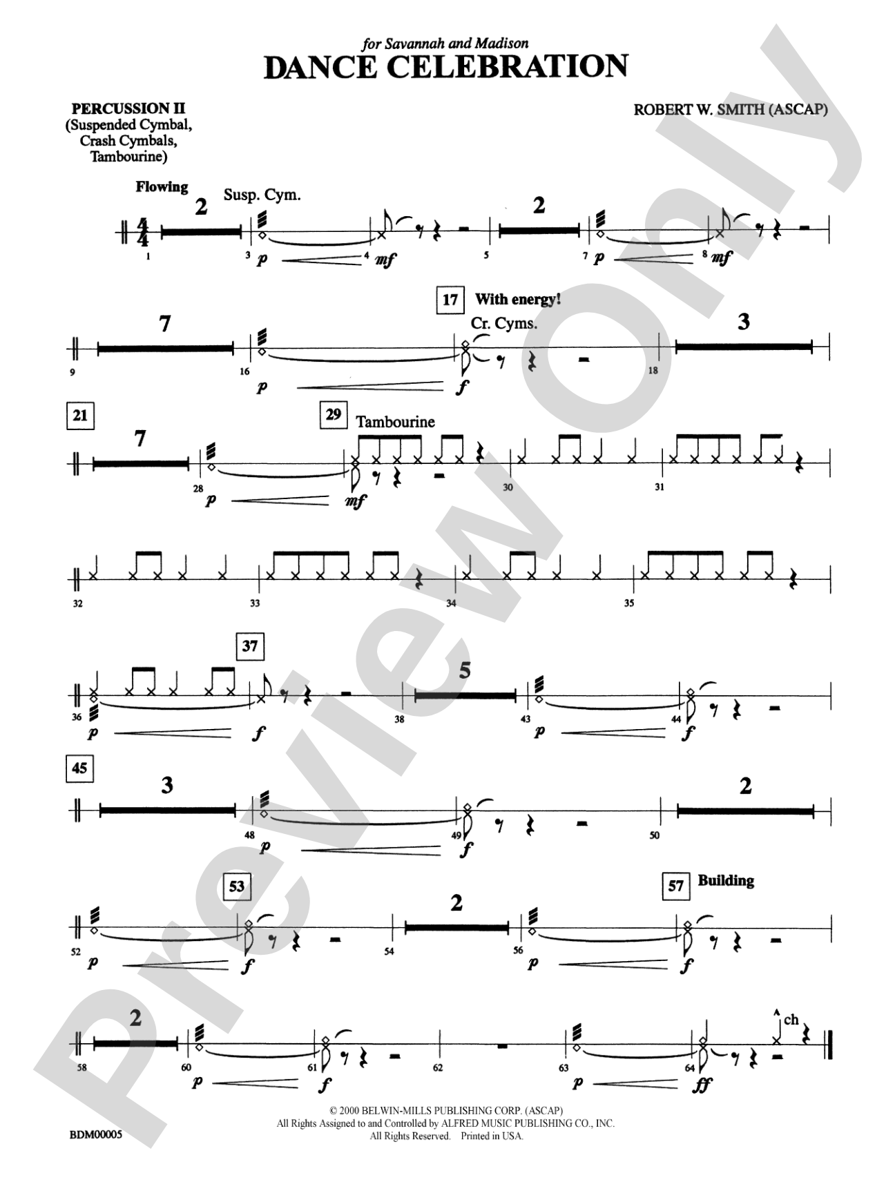 Dance Celebration: 2nd Percussion