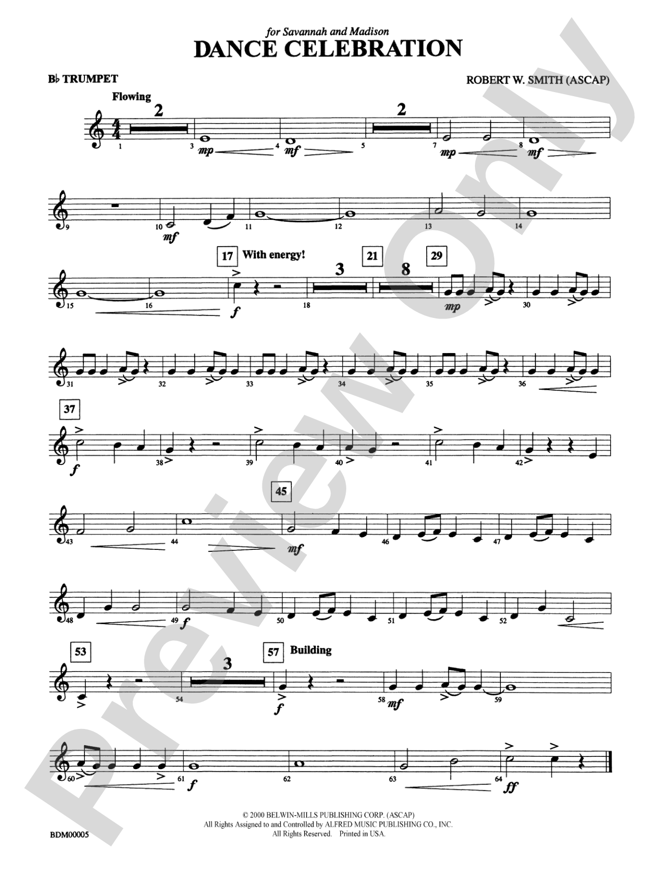 Dance Celebration: 1st B-flat Trumpet