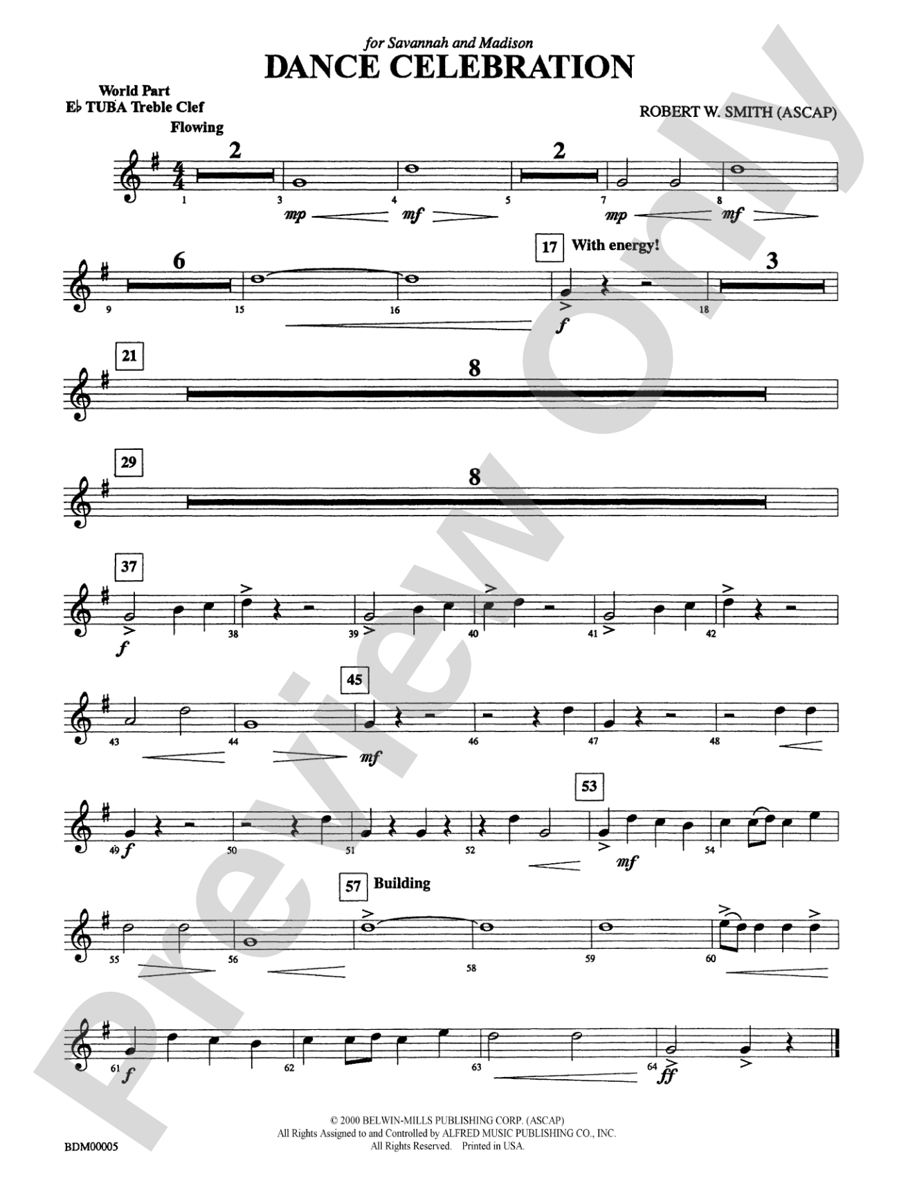 Dance Celebration: (wp) E-flat Tuba T.C.