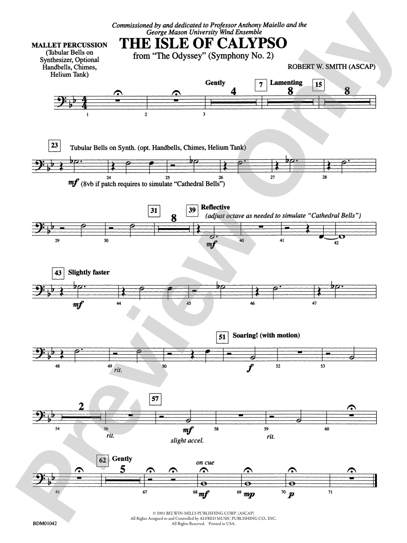 The Isle of Calypso (from The Odyssey (Symphony No. 2)): Mallets