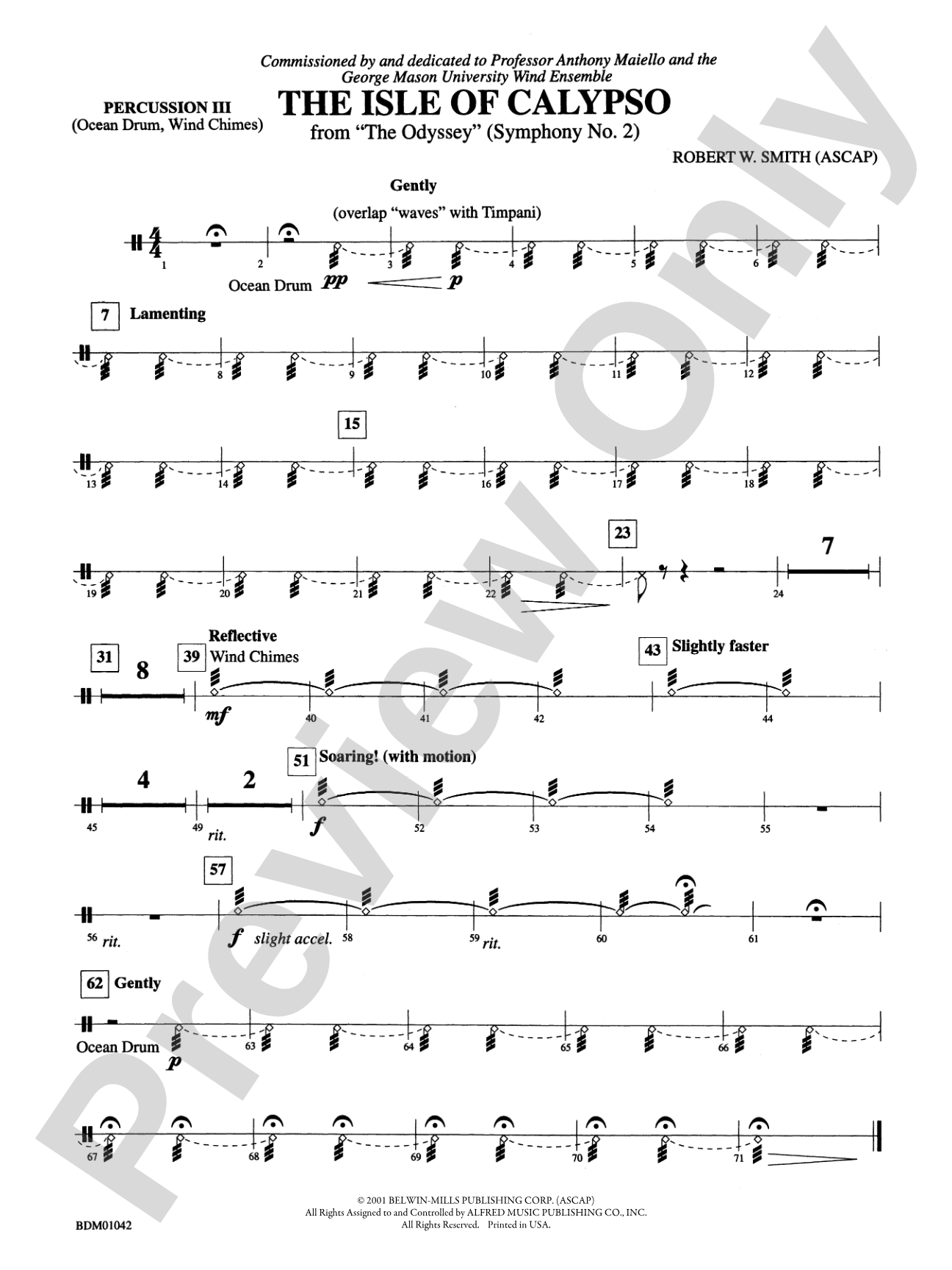 The Isle of Calypso (from The Odyssey (Symphony No. 2)): 3rd Percussion