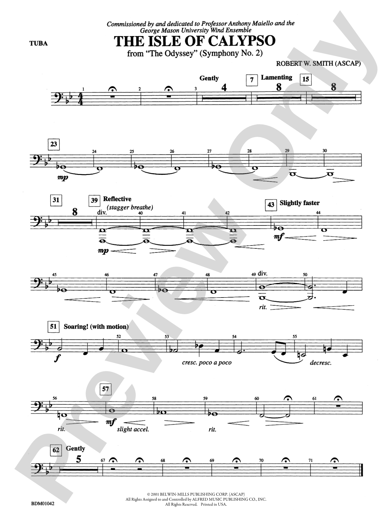 The Isle of Calypso (from The Odyssey (Symphony No. 2)): Tuba