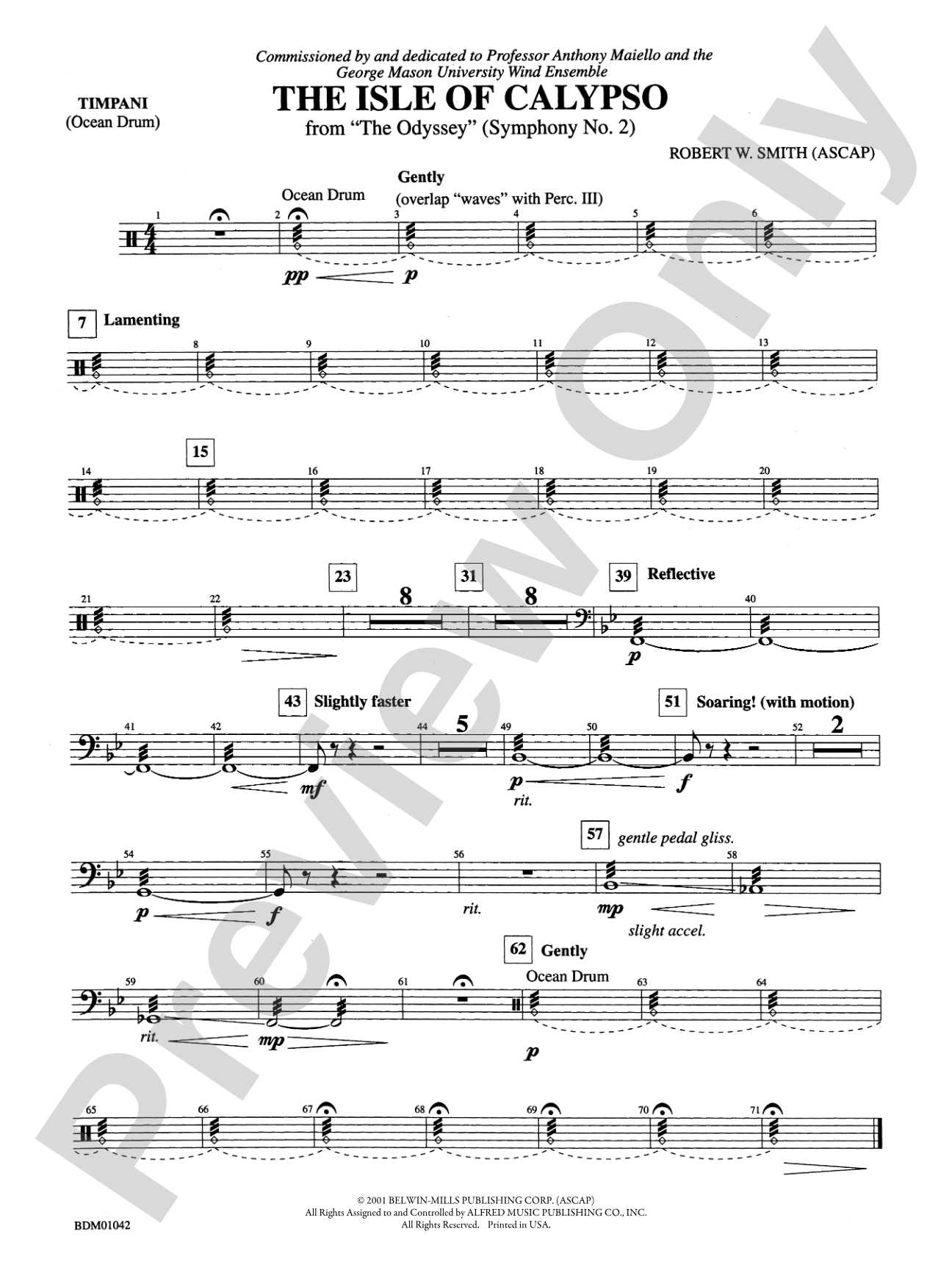 The Isle of Calypso (from The Odyssey (Symphony No. 2)): Timpani