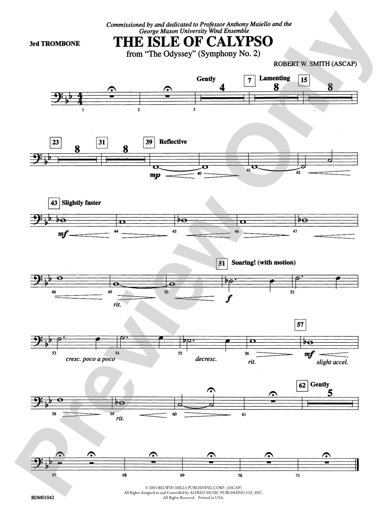 The Isle of Calypso (from The Odyssey (Symphony No. 2)): 3rd Trombone