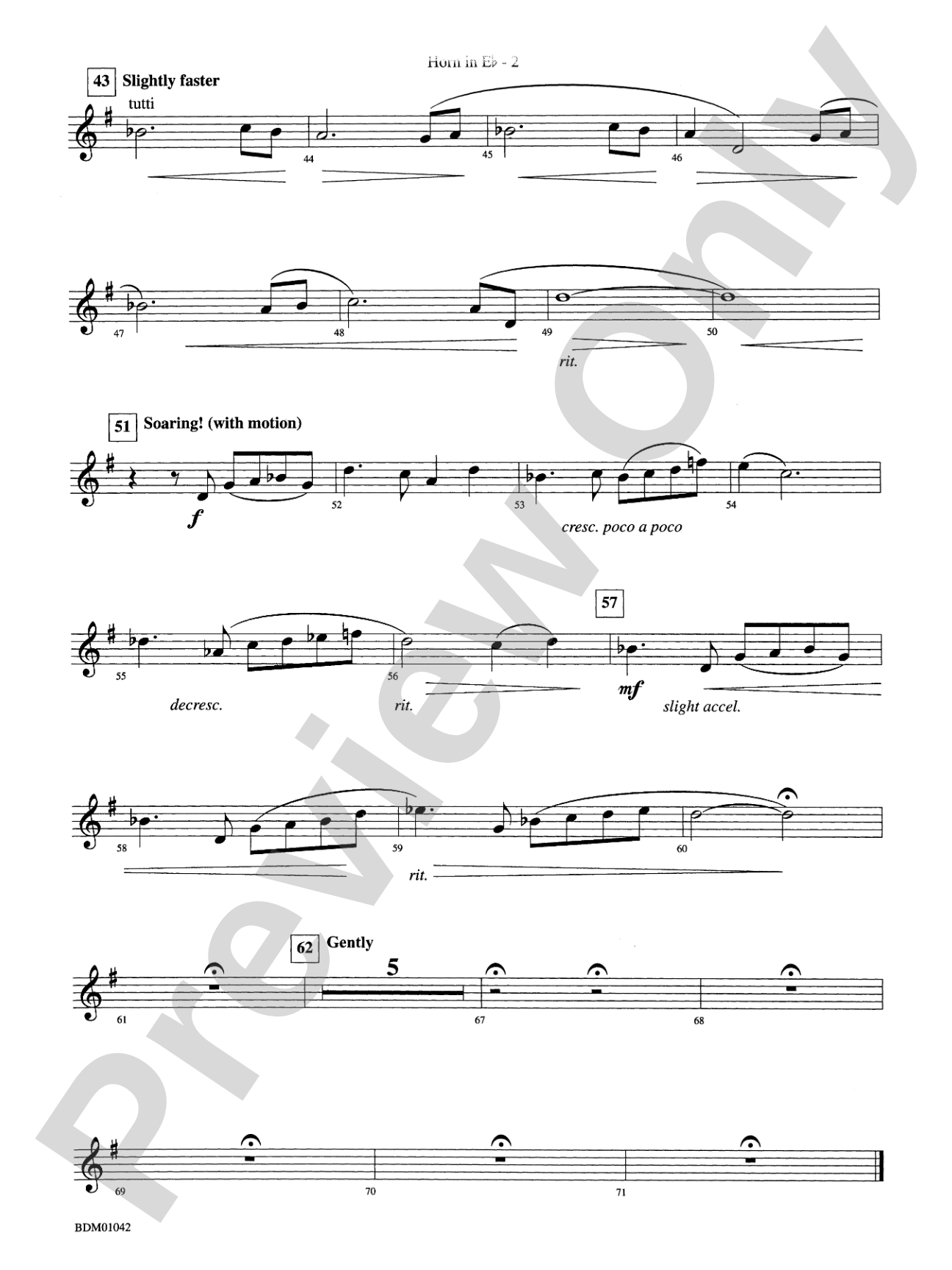 The Isle of Calypso (from The Odyssey (Symphony No. 2)): (wp) 1st Horn in E-flat