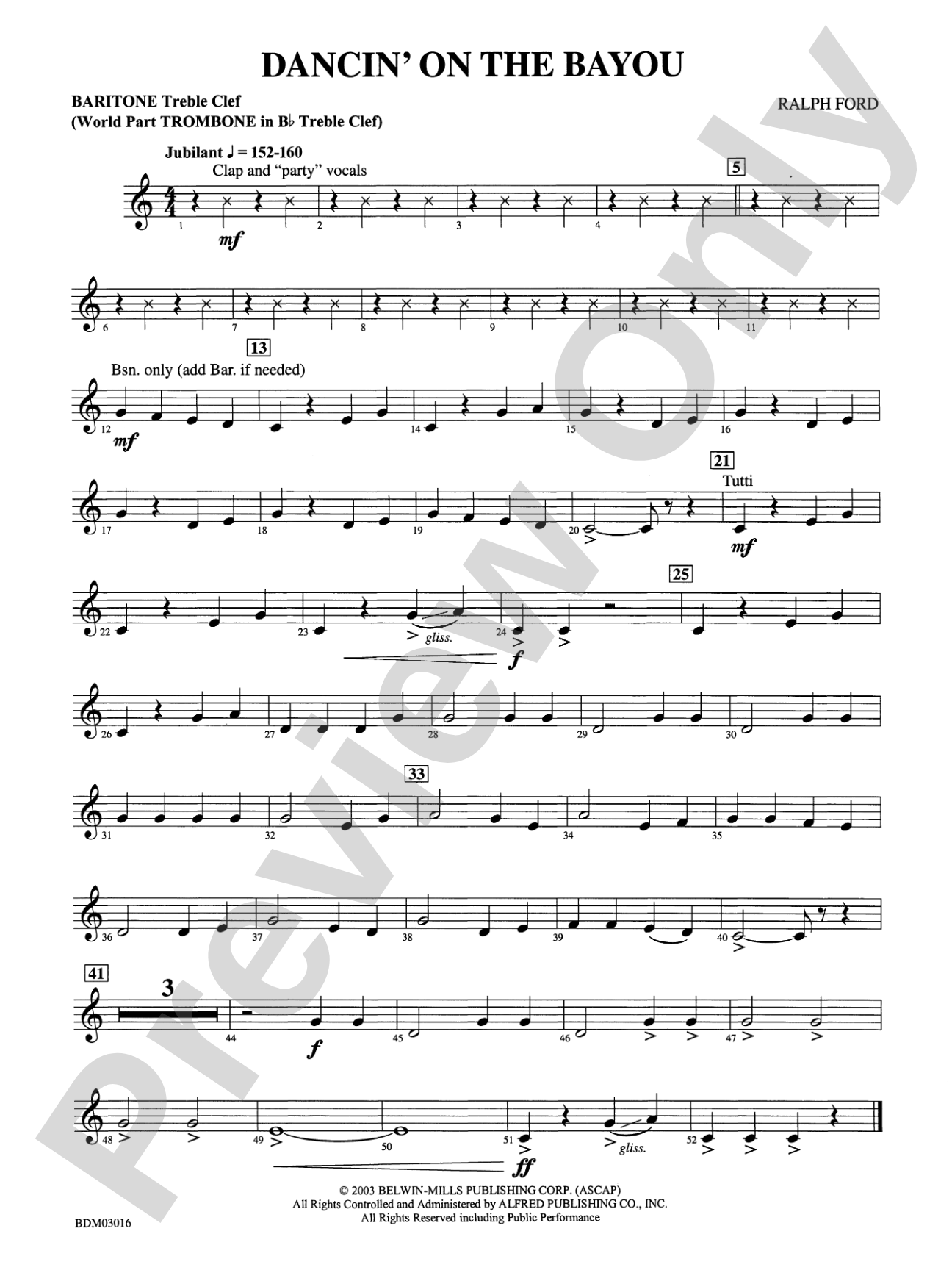 Dancin' on the Bayou: Baritone T.C.