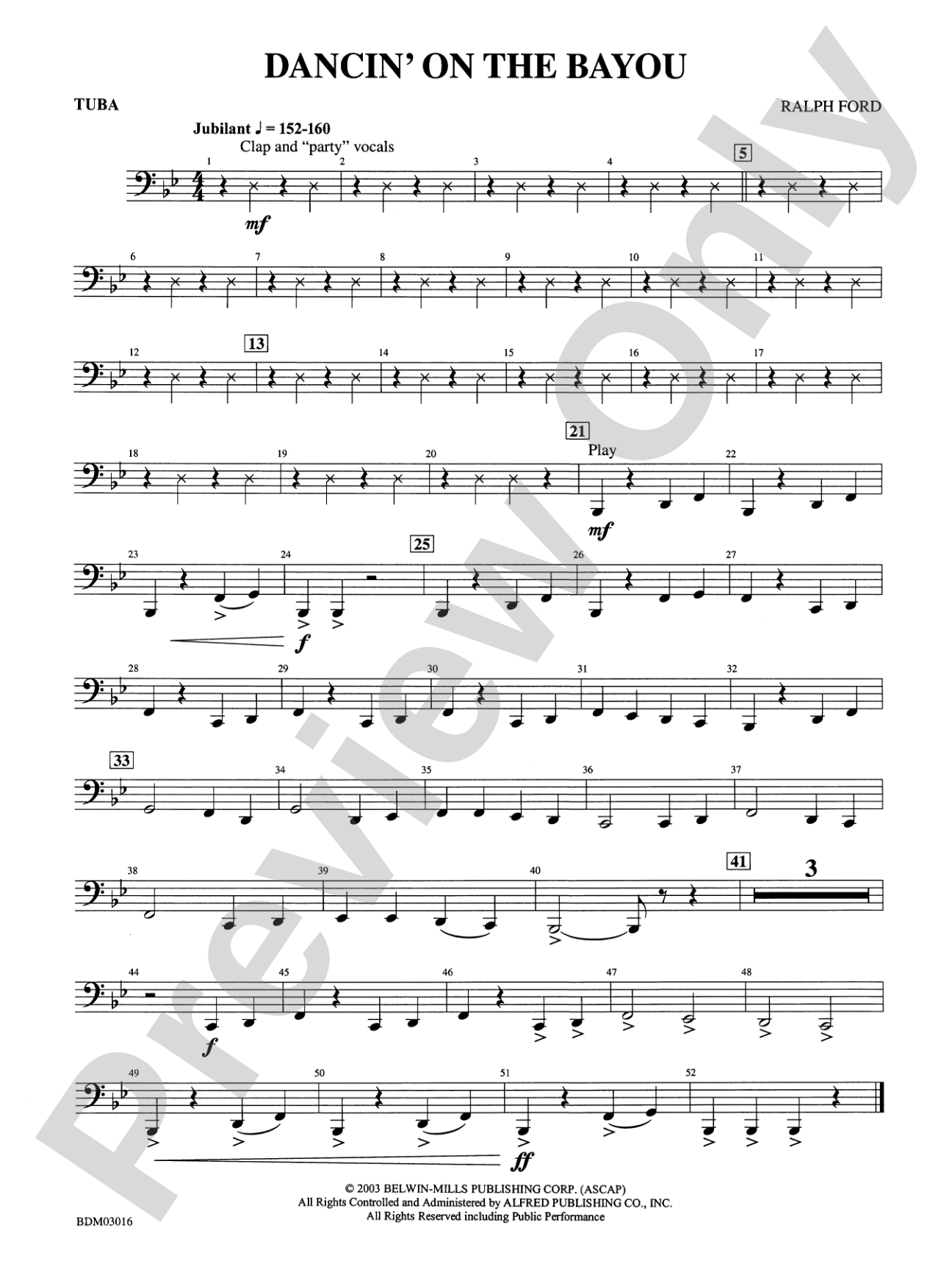 Dancin' on the Bayou: Tuba