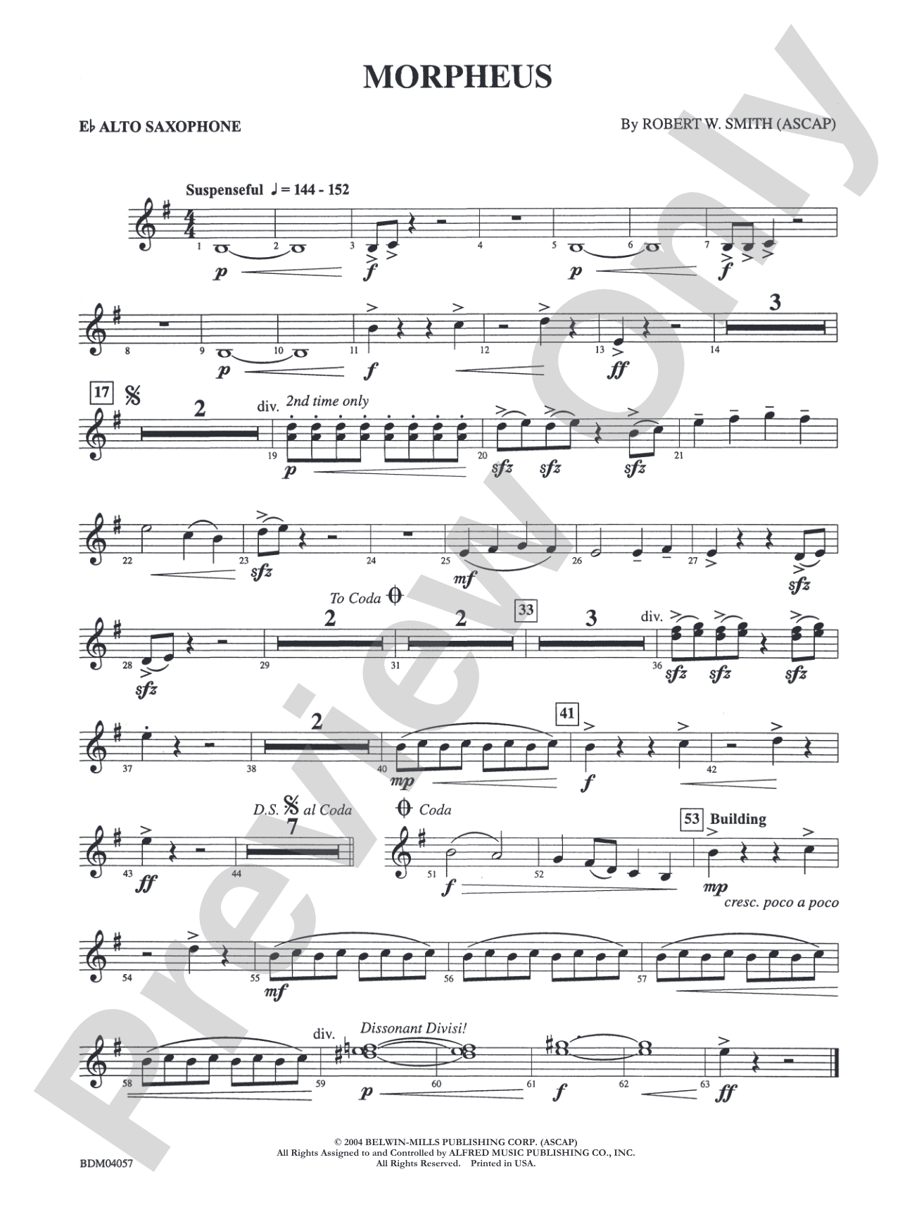 Morpheus: E-flat Alto Saxophone