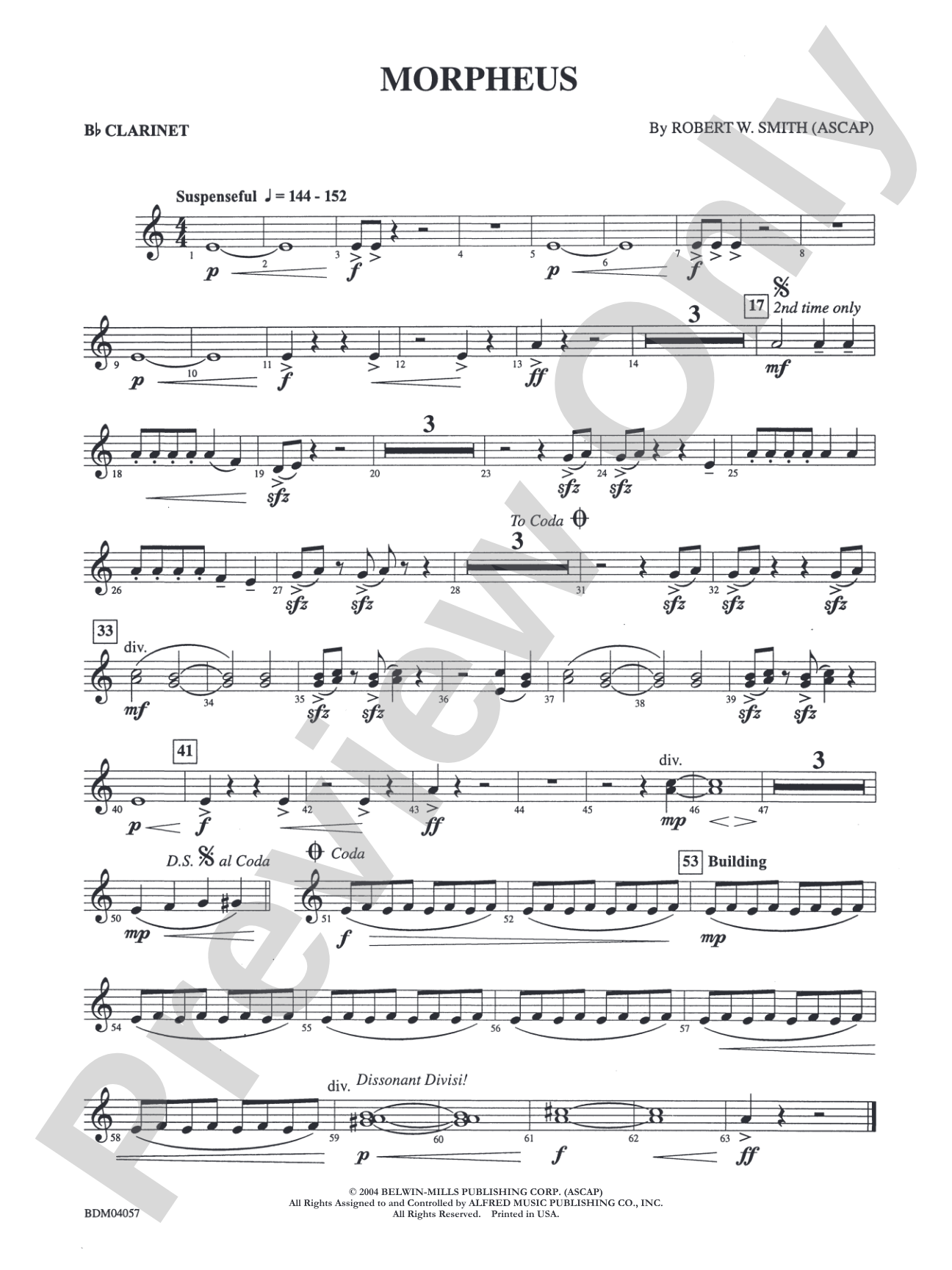 Morpheus: 1st B-flat Clarinet