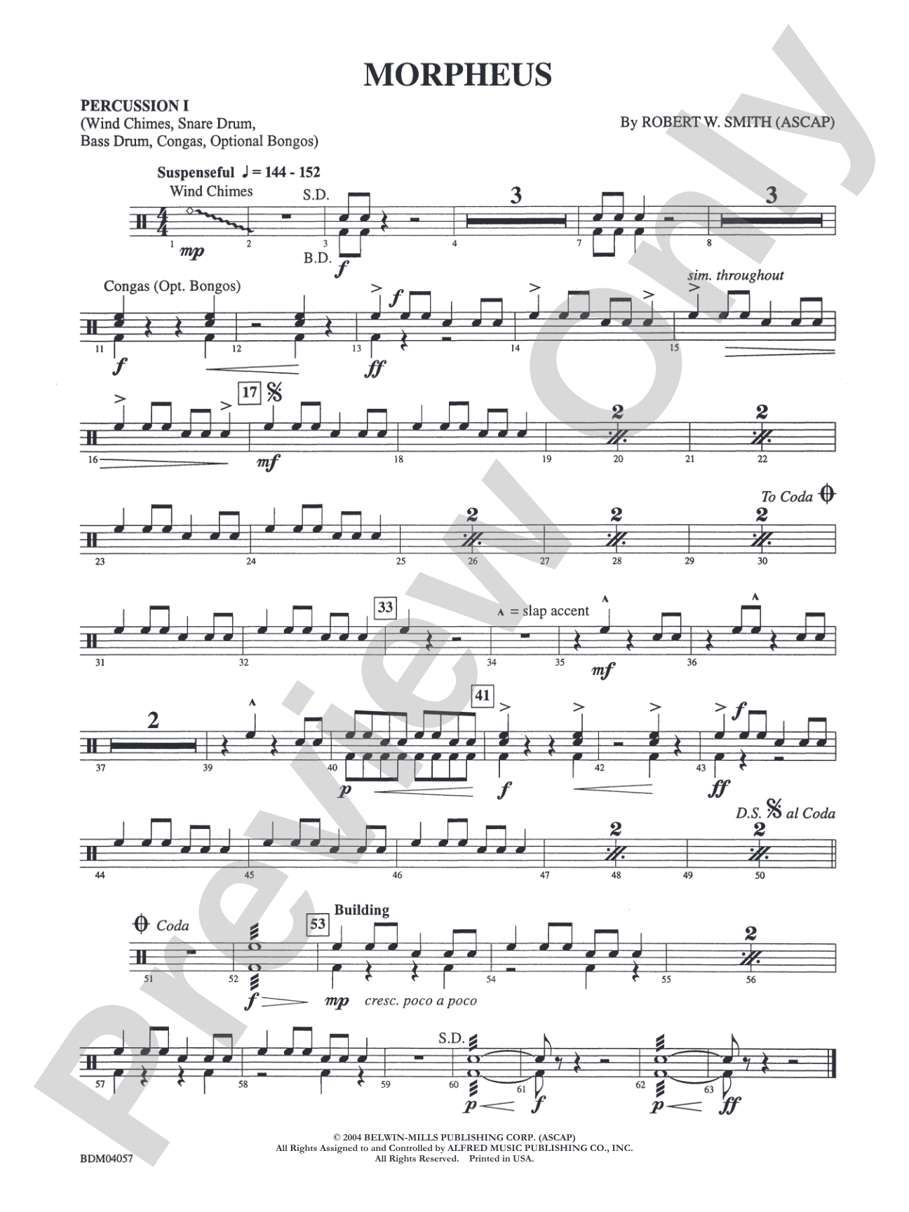Morpheus: 1st Percussion