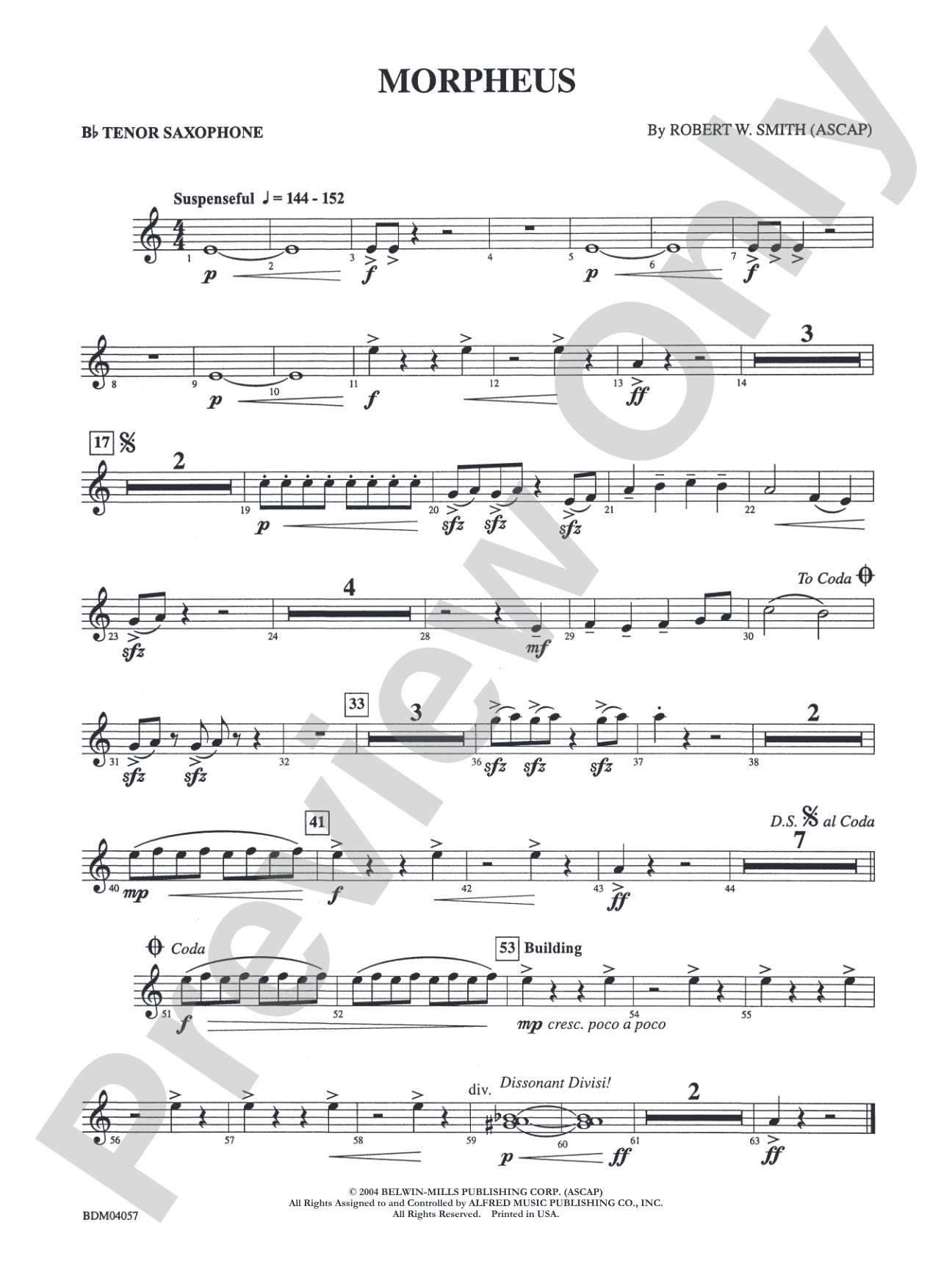Morpheus: B-flat Tenor Saxophone
