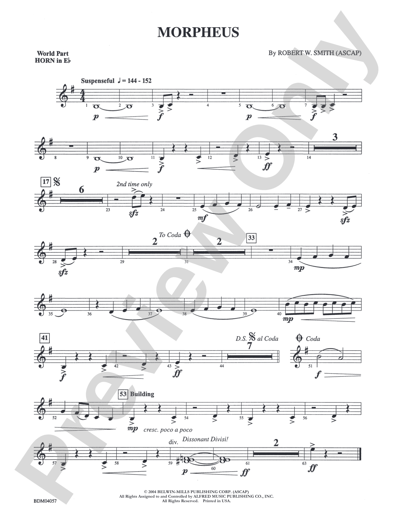 Morpheus: (wp) 1st Horn in E-flat