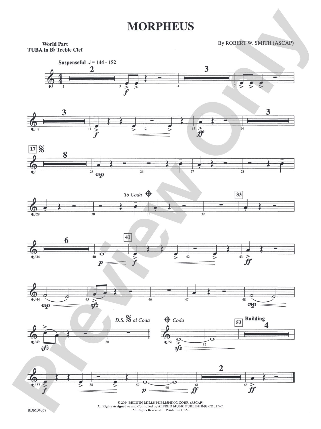 Morpheus: (wp) B-flat Tuba T.C.