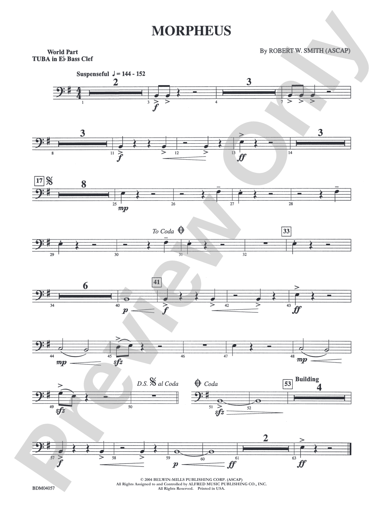 Morpheus: (wp) E-flat Tuba B.C.
