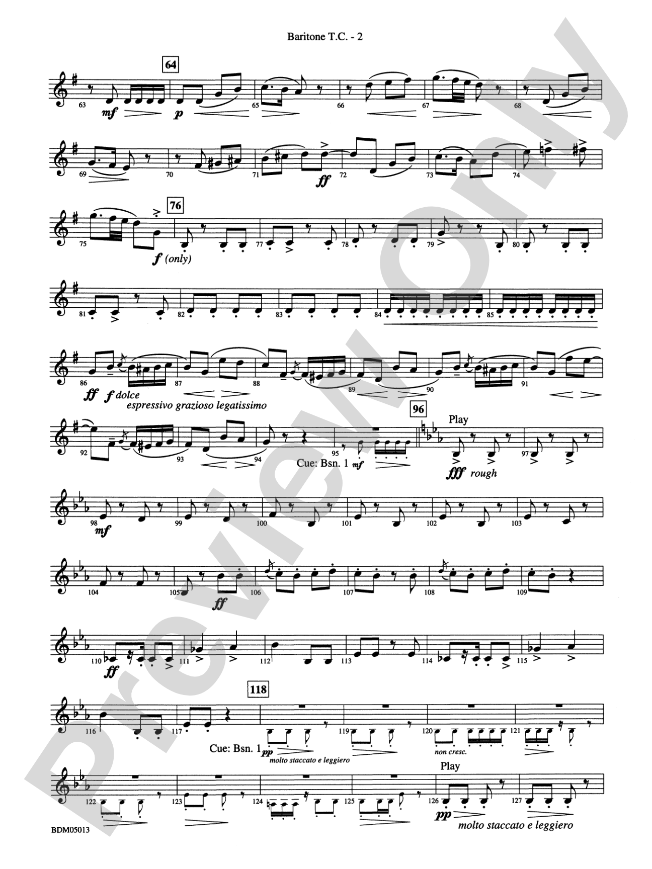 Pineapple Poll (Suite from the Ballet): Baritone T.C.