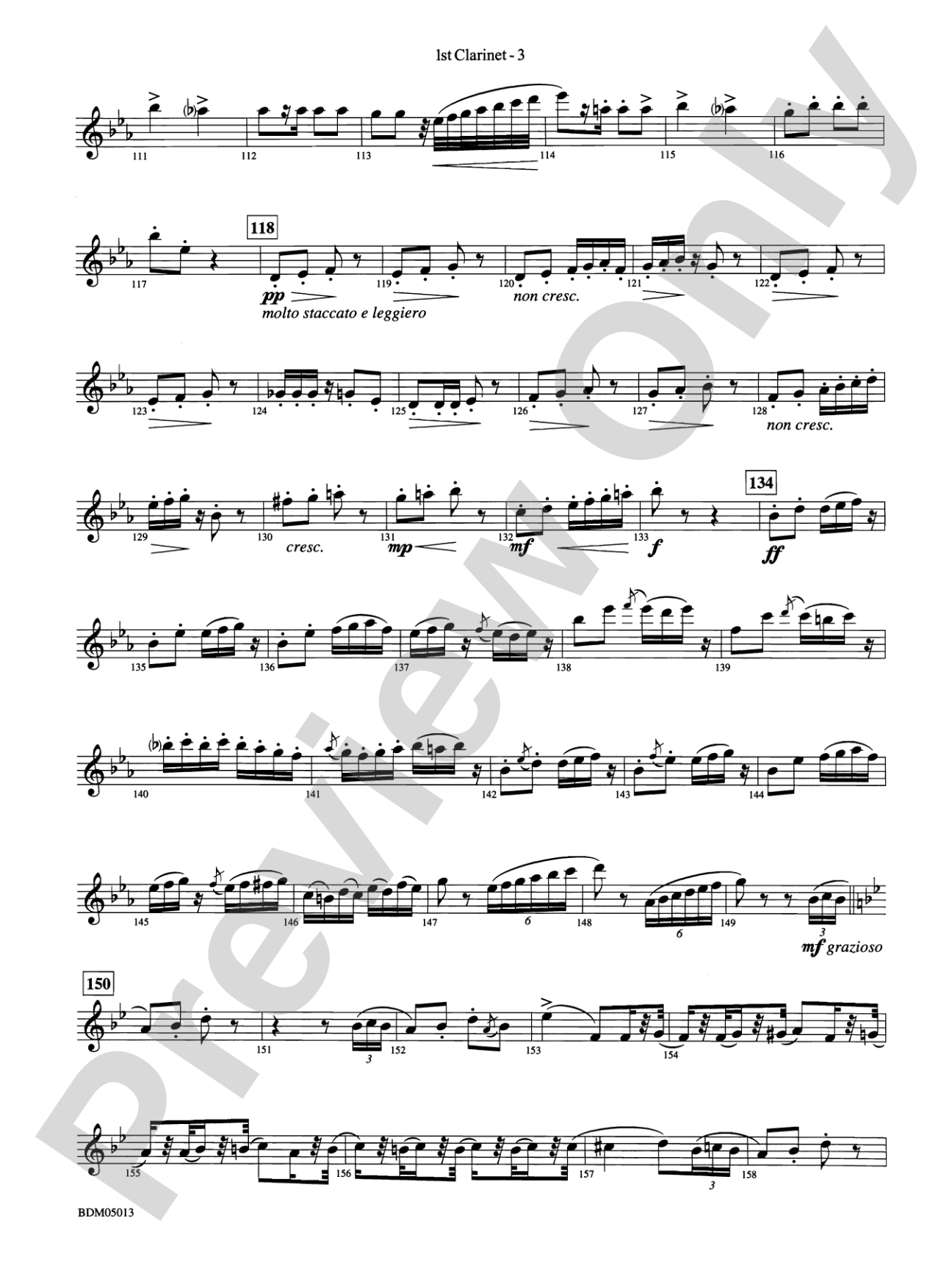 Pineapple Poll (Suite from the Ballet): 1st B-flat Clarinet