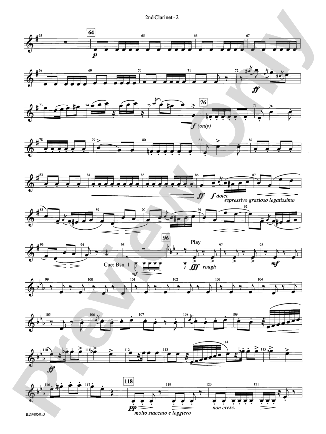 Pineapple Poll (Suite from the Ballet): 2nd B-flat Clarinet