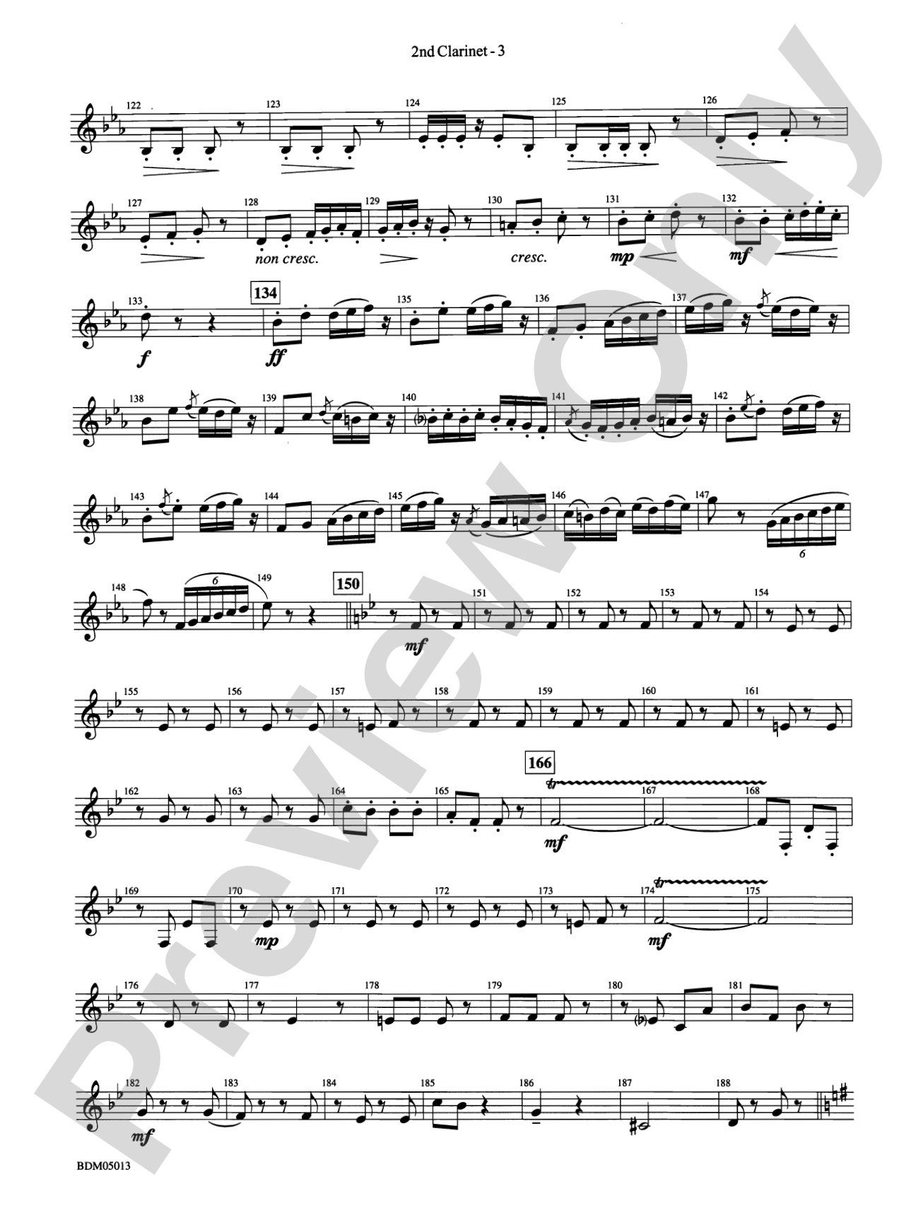 Pineapple Poll (Suite from the Ballet): 2nd B-flat Clarinet