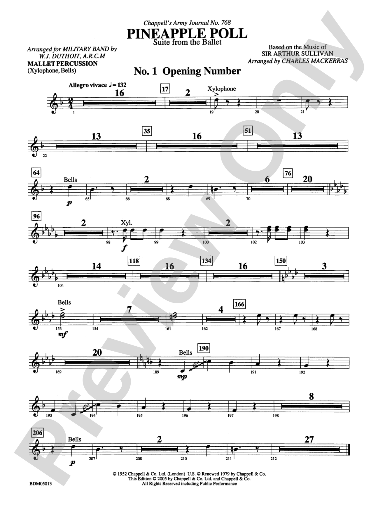 Pineapple Poll (Suite from the Ballet): Mallets
